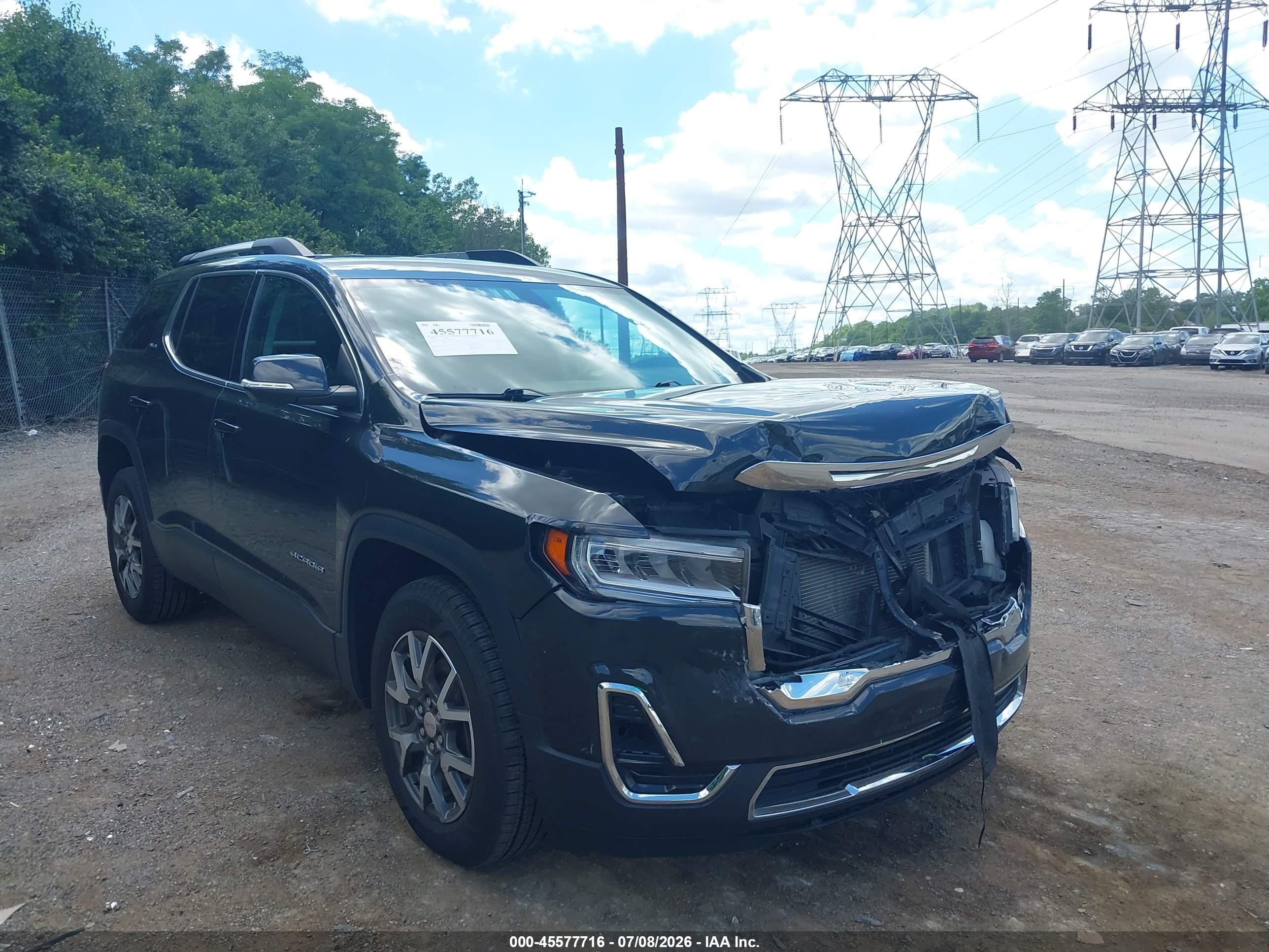 2020 GMC Acadia SLE, VIN 1GKKNKLA3LZ165393 — Перед