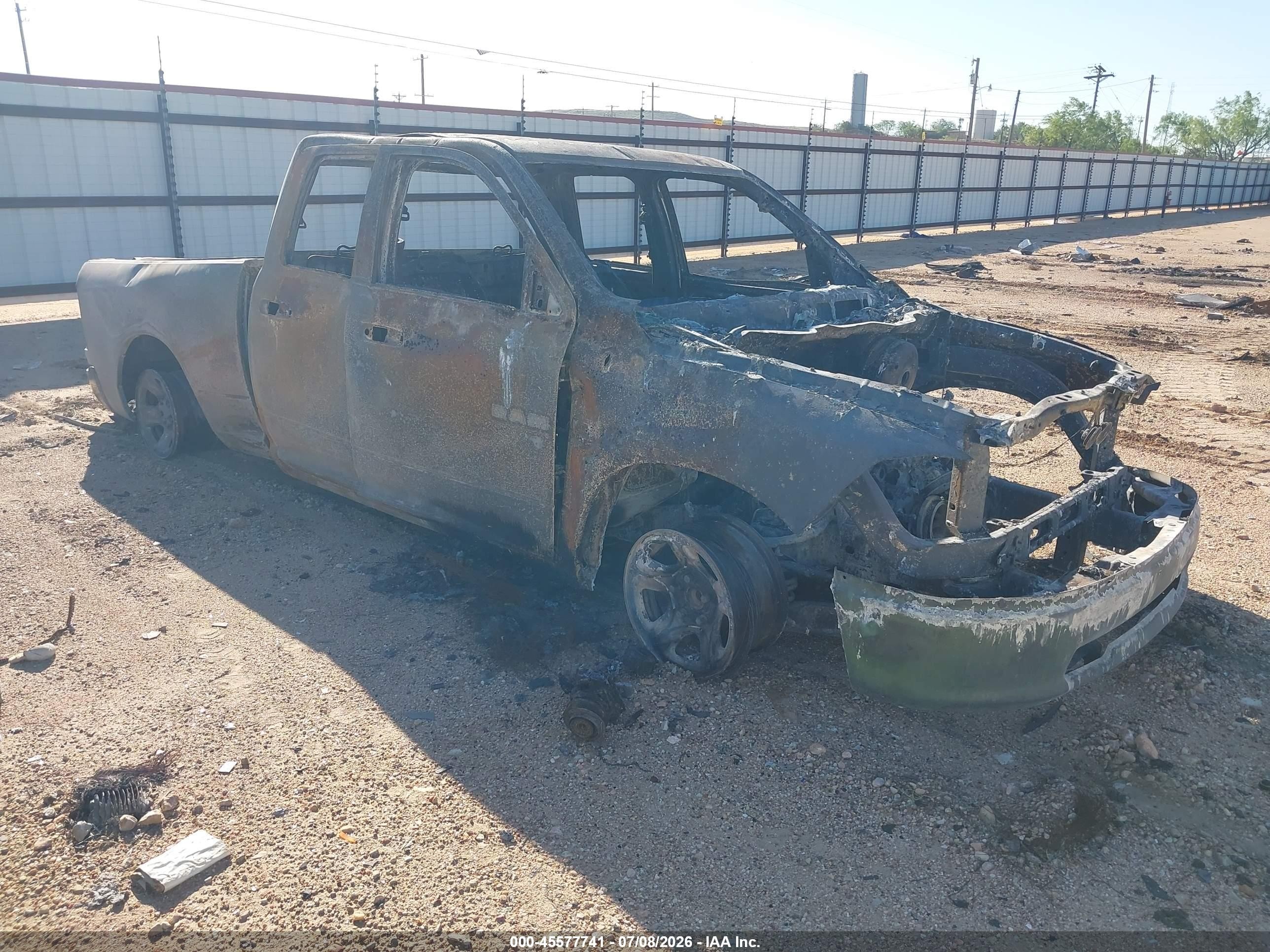 2010 Dodge 1500 SLT, VIN 1D7RB1GTXAS250543 — Burn