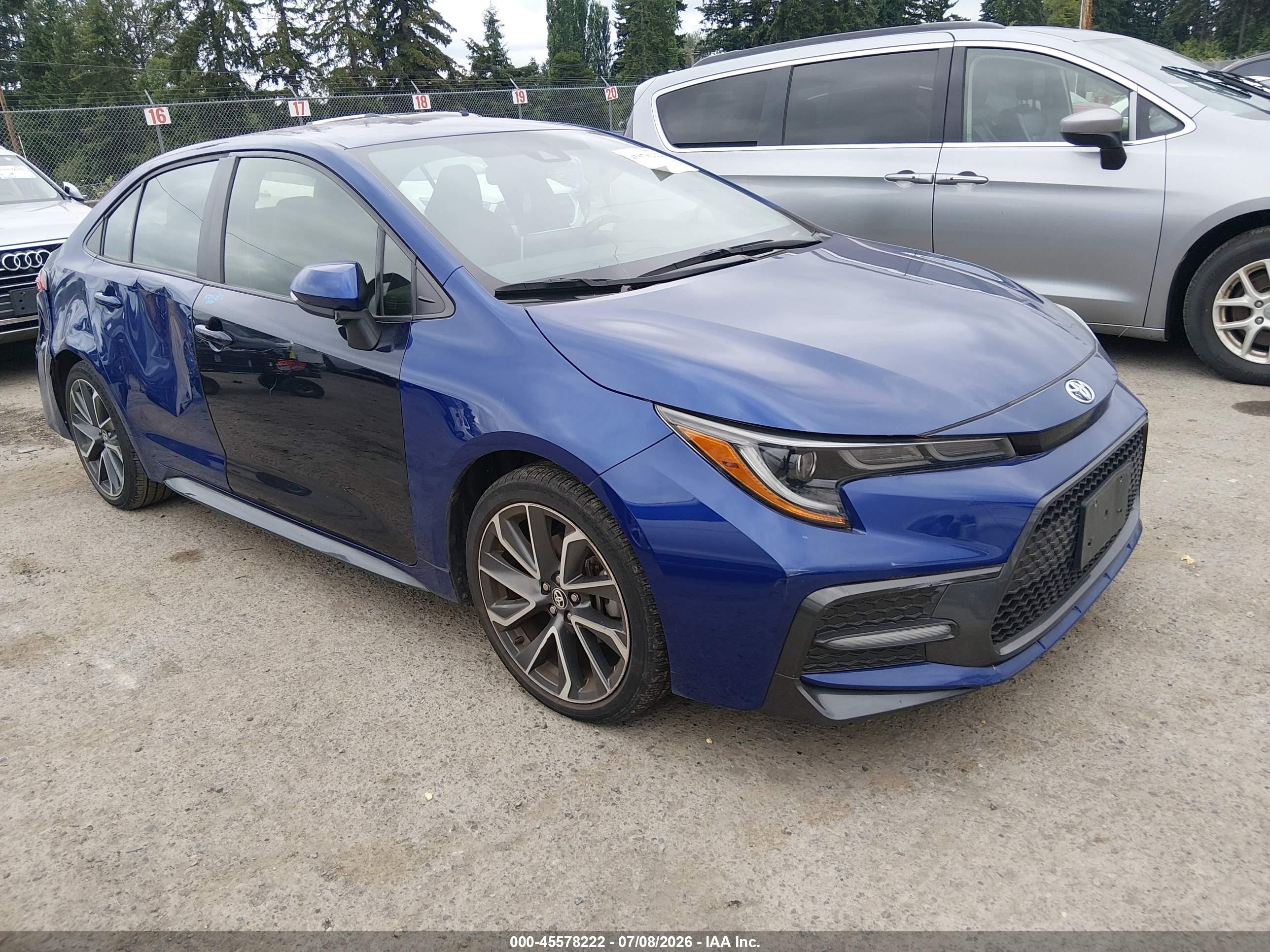 2021 Toyota Corolla SE, VIN 5YFS4MCE2MP065259 — Side