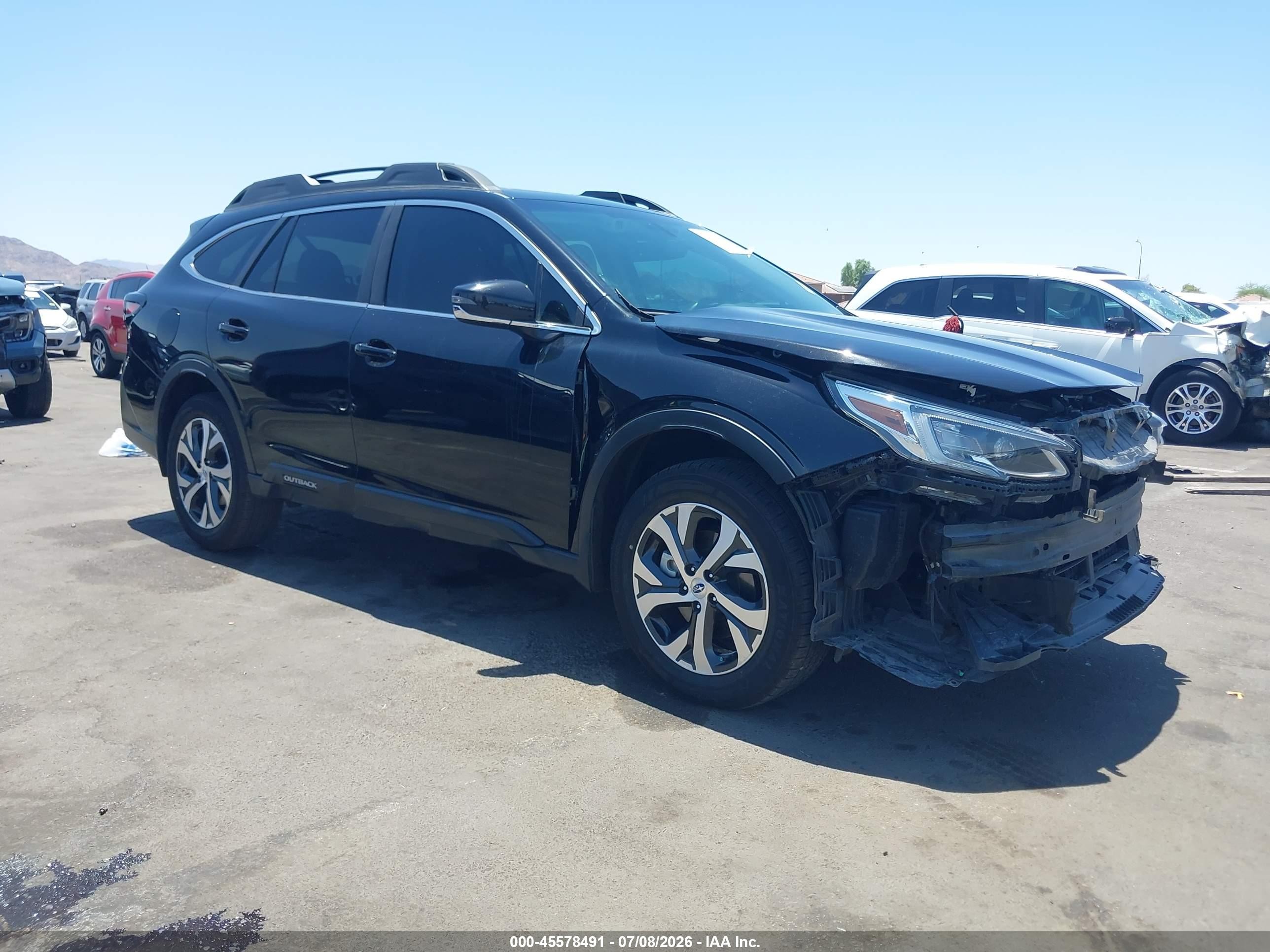 2022 Subaru Outback Limited, VIN 4S4BTANC6N3160183 — Front end