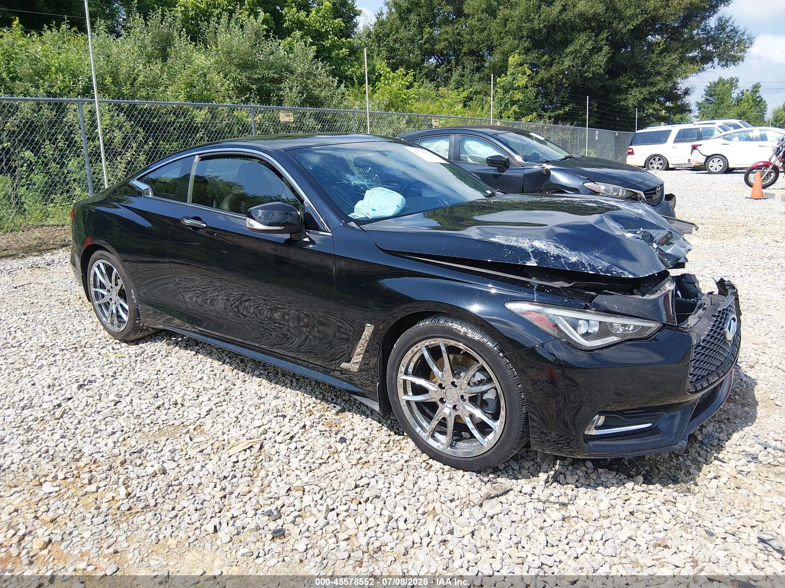 2018 Infiniti Q60 Luxe, VIN JN1CV7EK3JM200112 — Front end