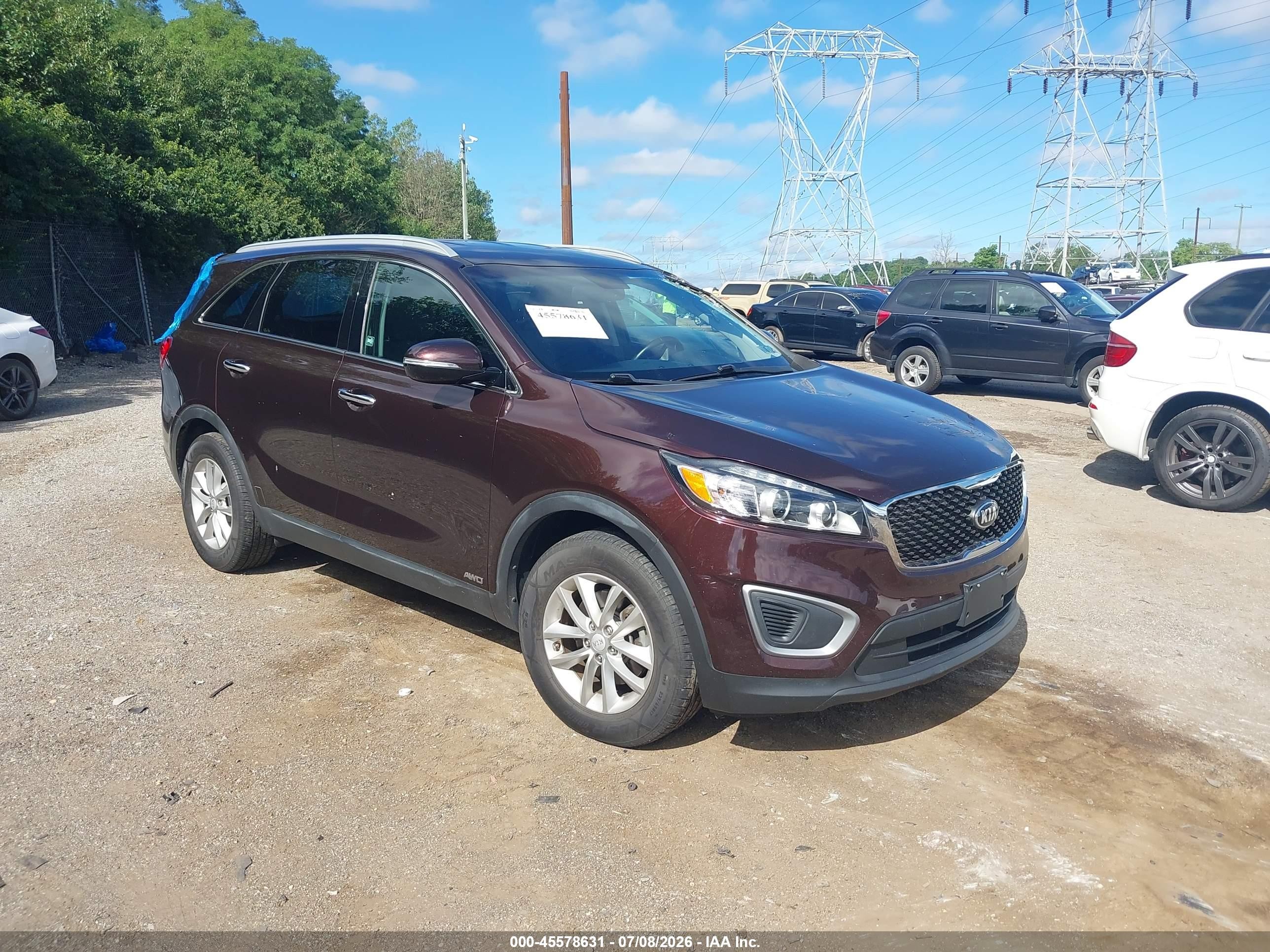 2016 Kia Sorento LX, VIN 5XYPGDA38GG017319 — Not stated