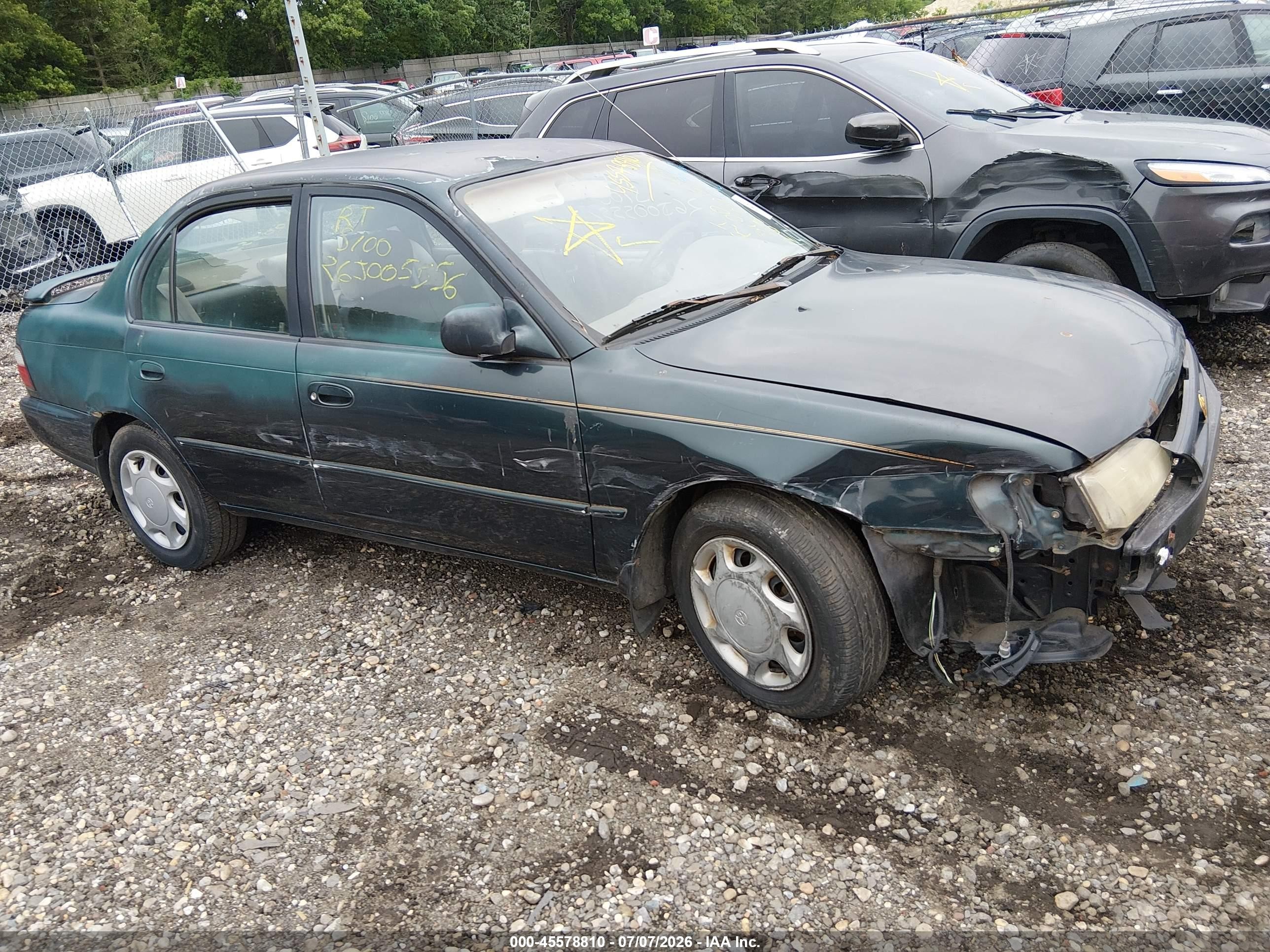 1997 Toyota Corolla DX, VIN 1NXBB02E2VZ585526 — All over