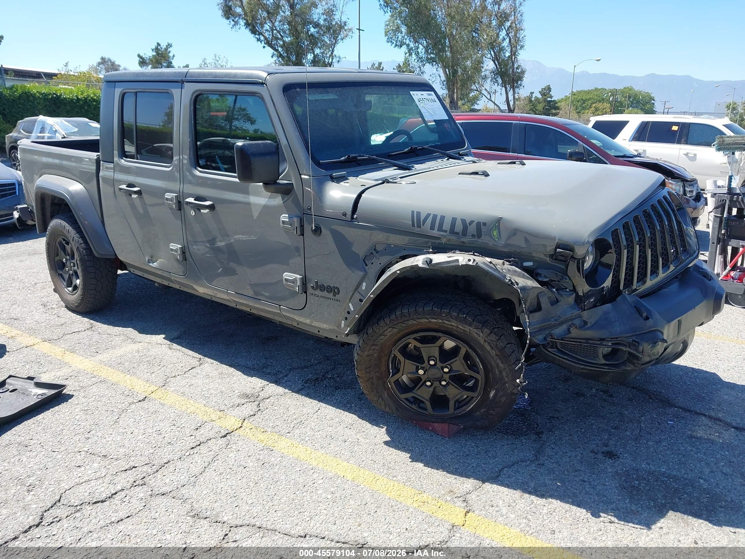 2023 Jeep Gladiator Willys, VIN 1C6HJTAG1PL507793 — Front end