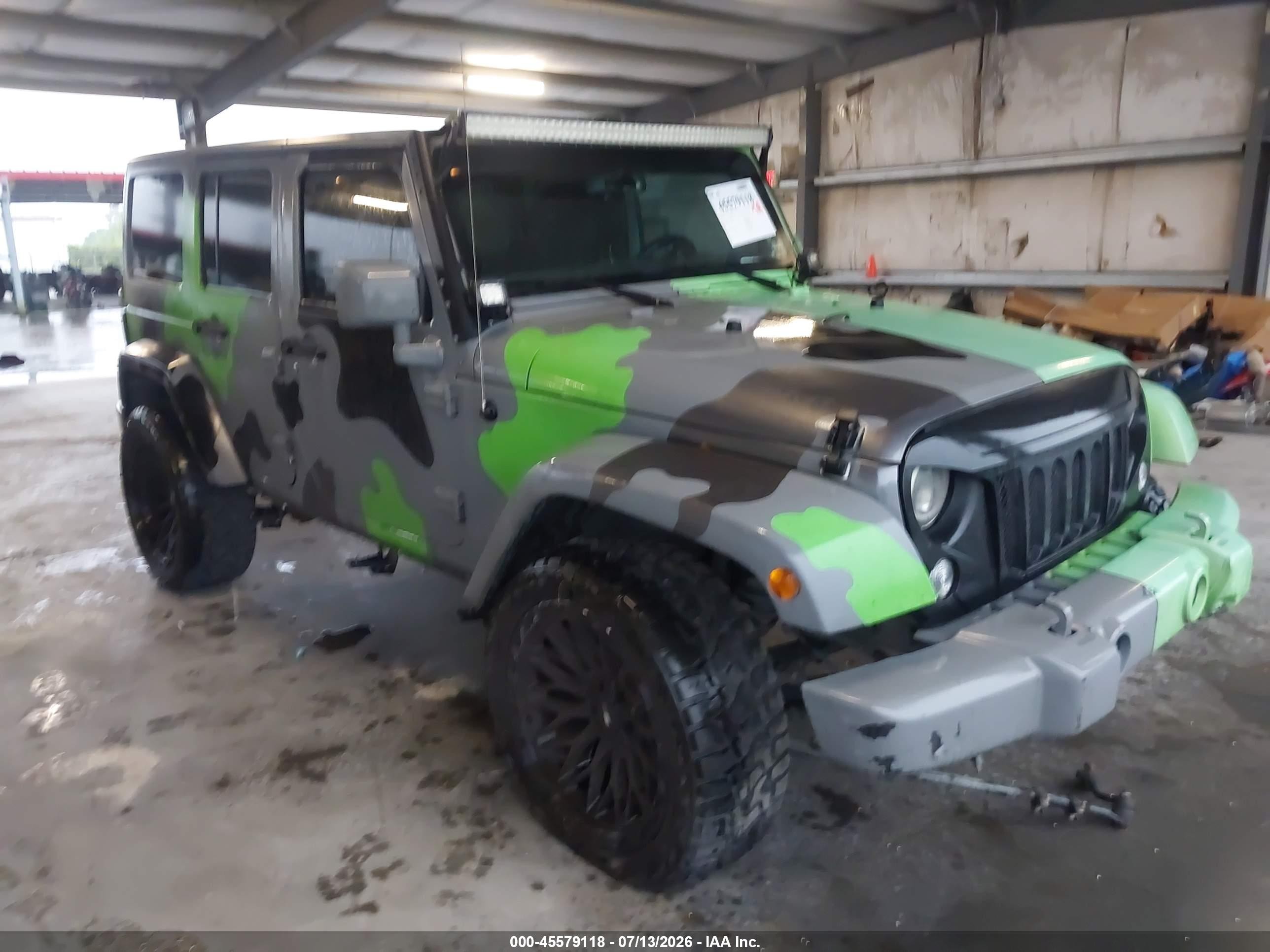 2016 Jeep Wrangler Unlimited Sport, VIN 1C4BJWDG8GL333829 — Side