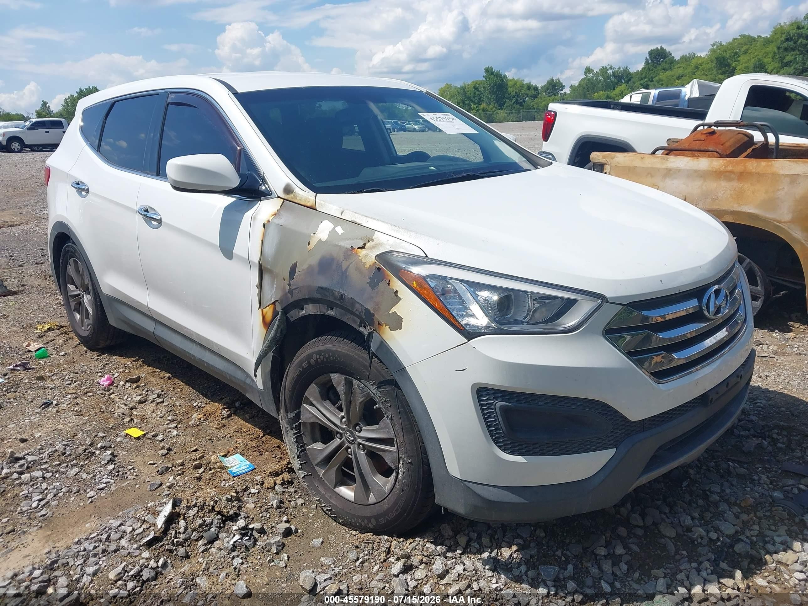 2014 Hyundai Santa Fe, VIN 5XYZT3LB0EG146929 — Burn