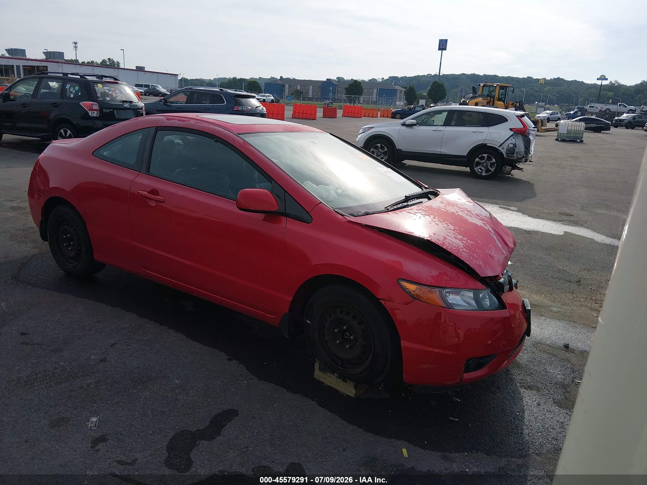 2008 Honda Civic EX, VIN 2HGFG12818H532140 — Front end
