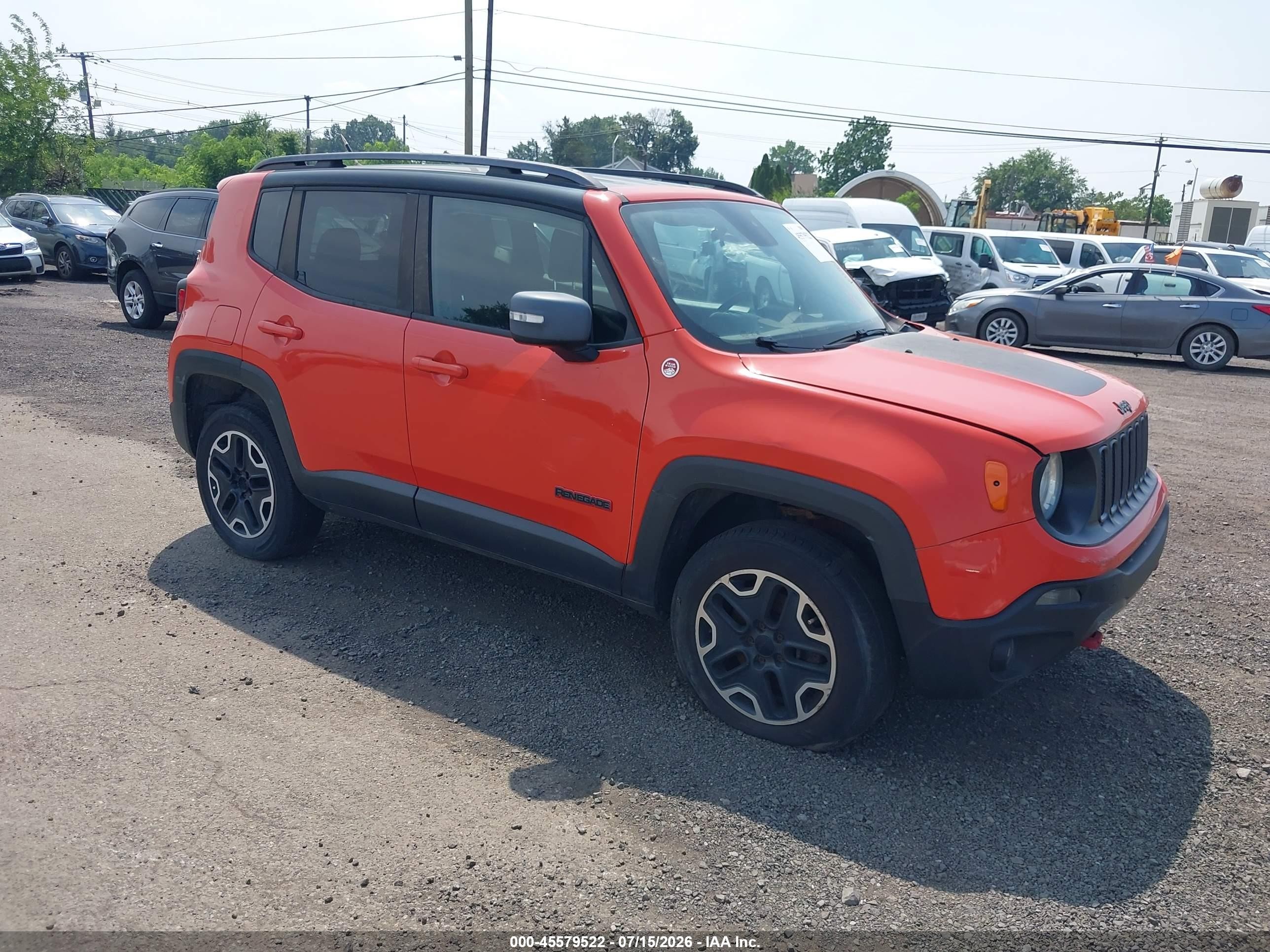 2015 Jeep Renegade Trailhawk, VIN ZACCJBCTXFPB45822 — Электрика