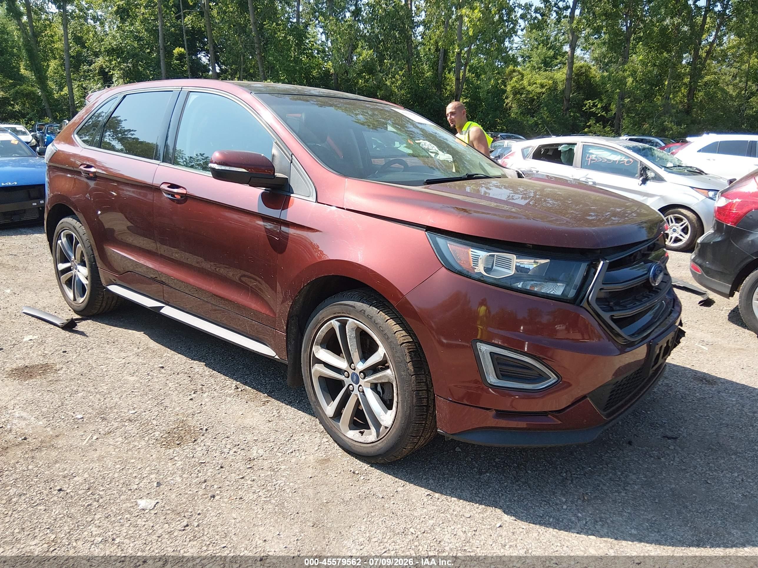 2015 Ford Edge Sport, VIN 2FMTK4AP9FBB07609 — Front end