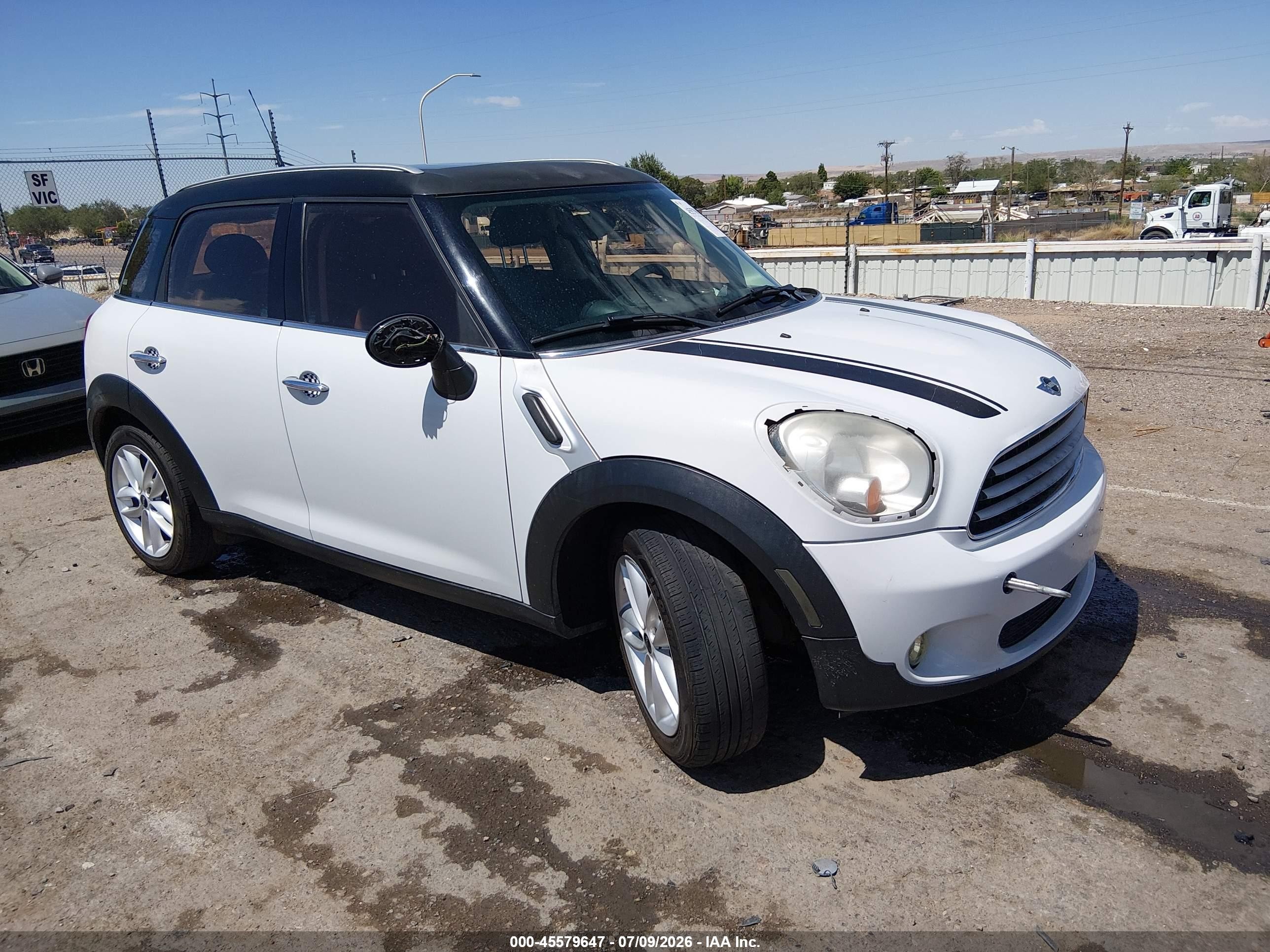 2013 MINI Countryman, VIN WMWZB3C54DWM07040 — Front end