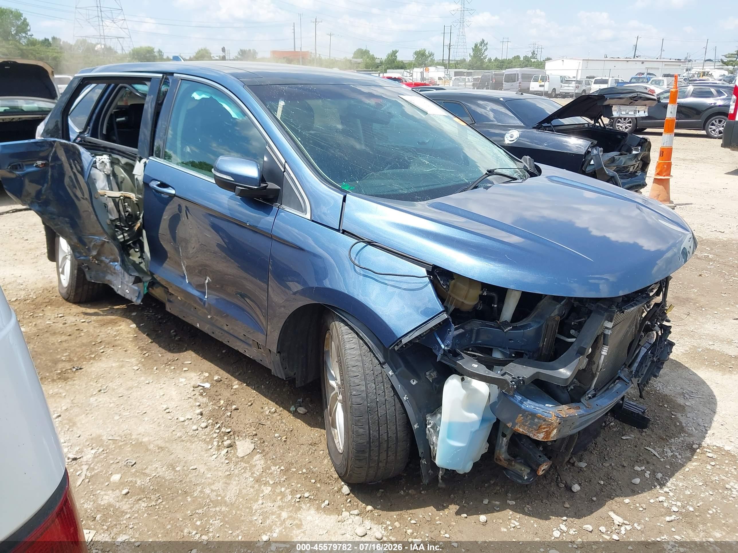 2018 Ford Edge SEL, VIN 2FMPK4J91JBC34172 — Side