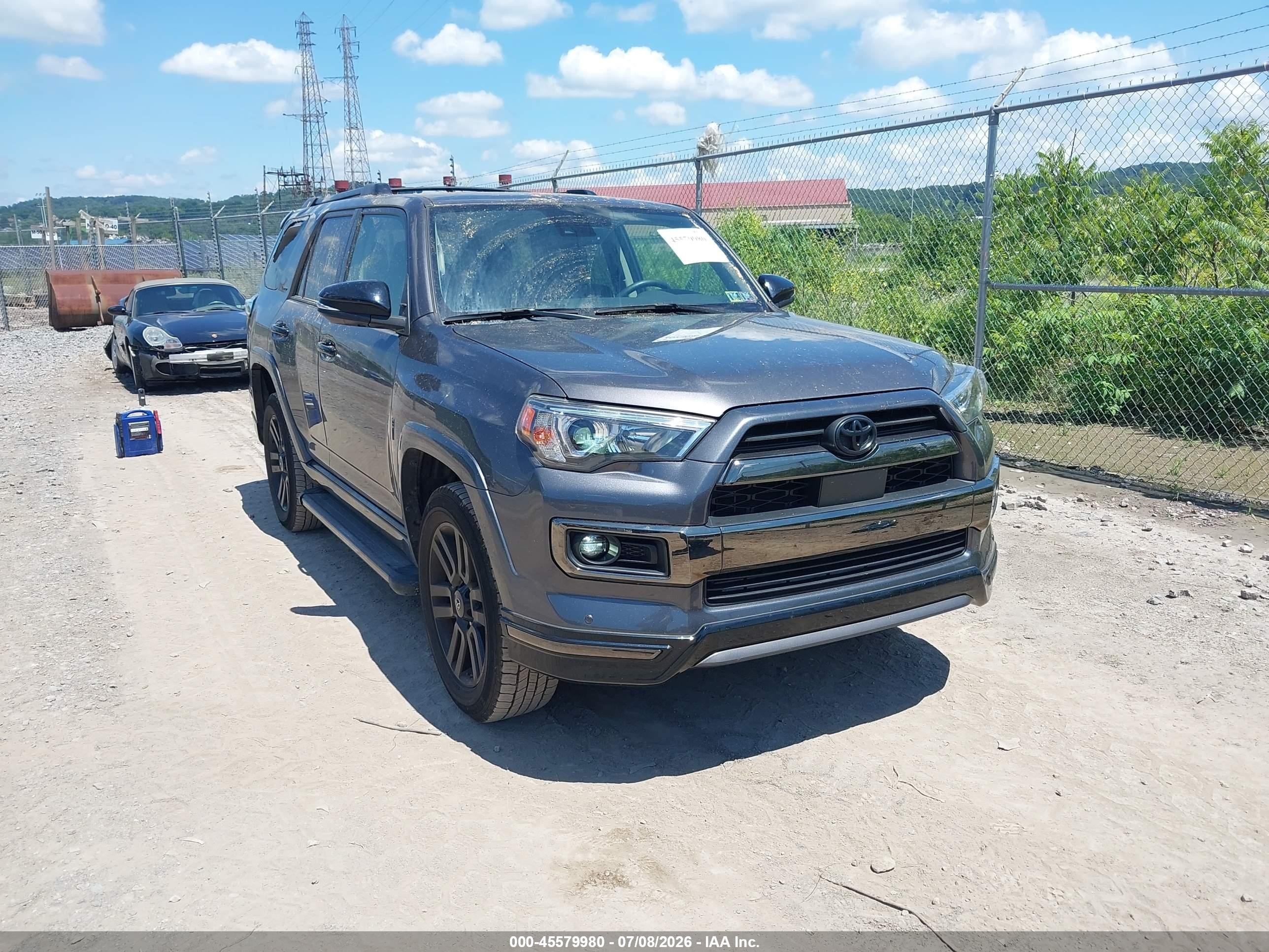 2021 Toyota 4Runner Nightshade, VIN JTEJU5JR8M5954678 — Rear end