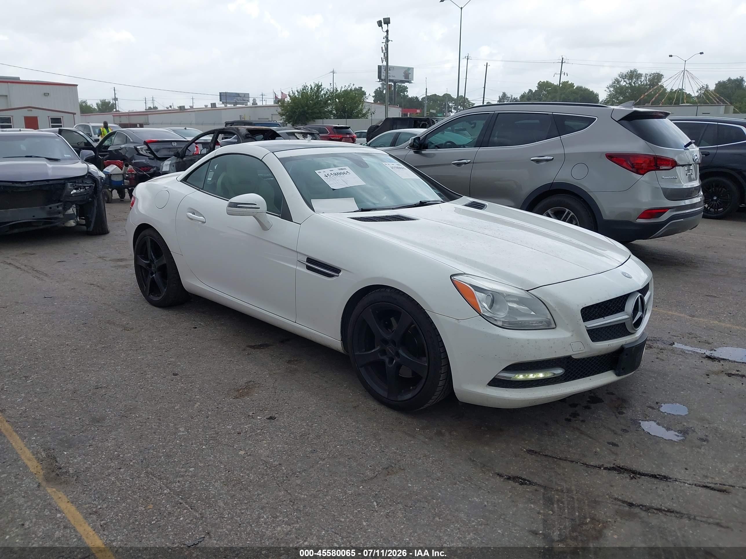 2016 Mercedes-Benz SLK 300, VIN WDDPK3JAXGF120273 — Rear end