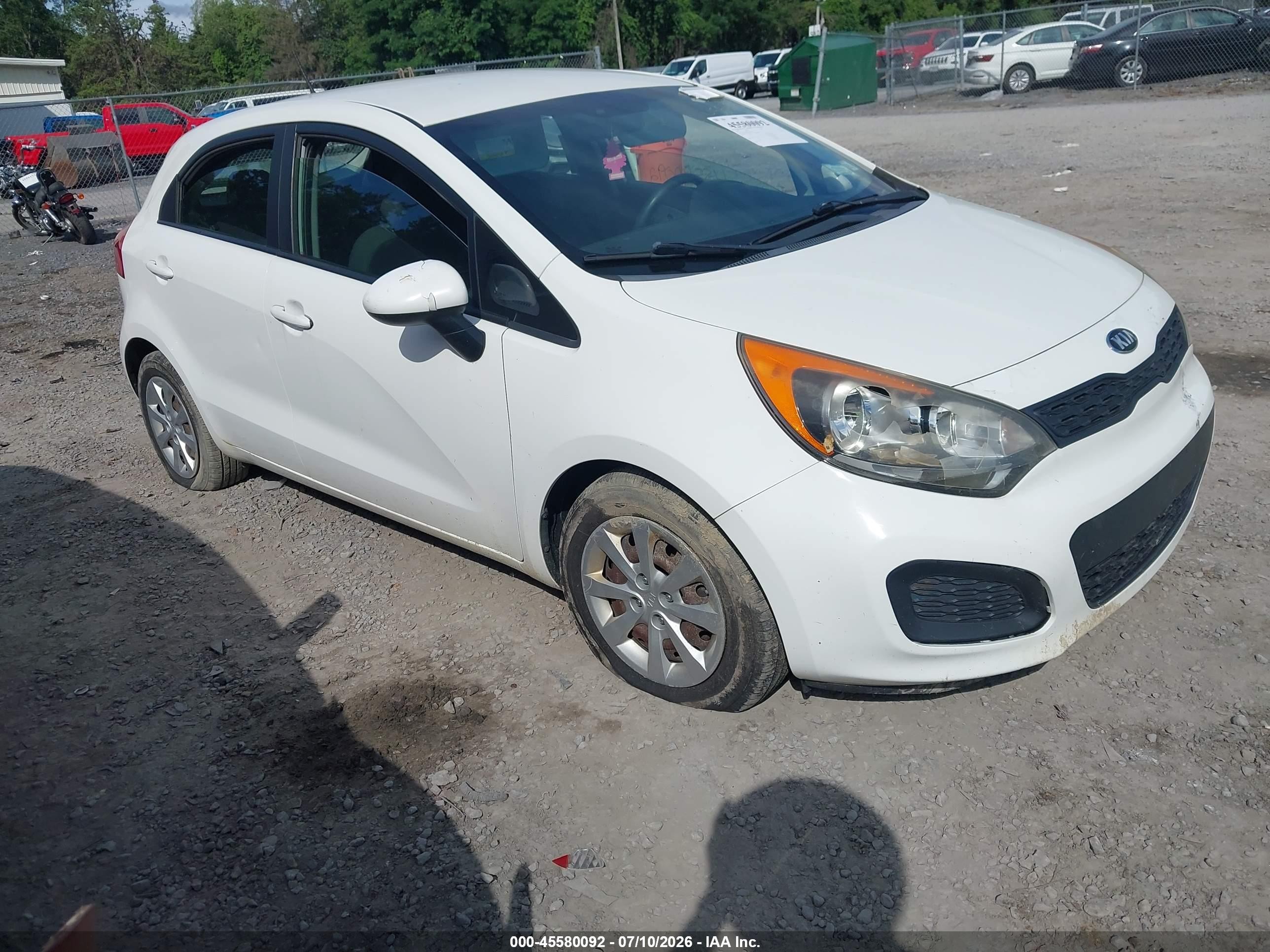2013 Kia Rio LX, VIN KNADM5A35D6319230 — Vandalism