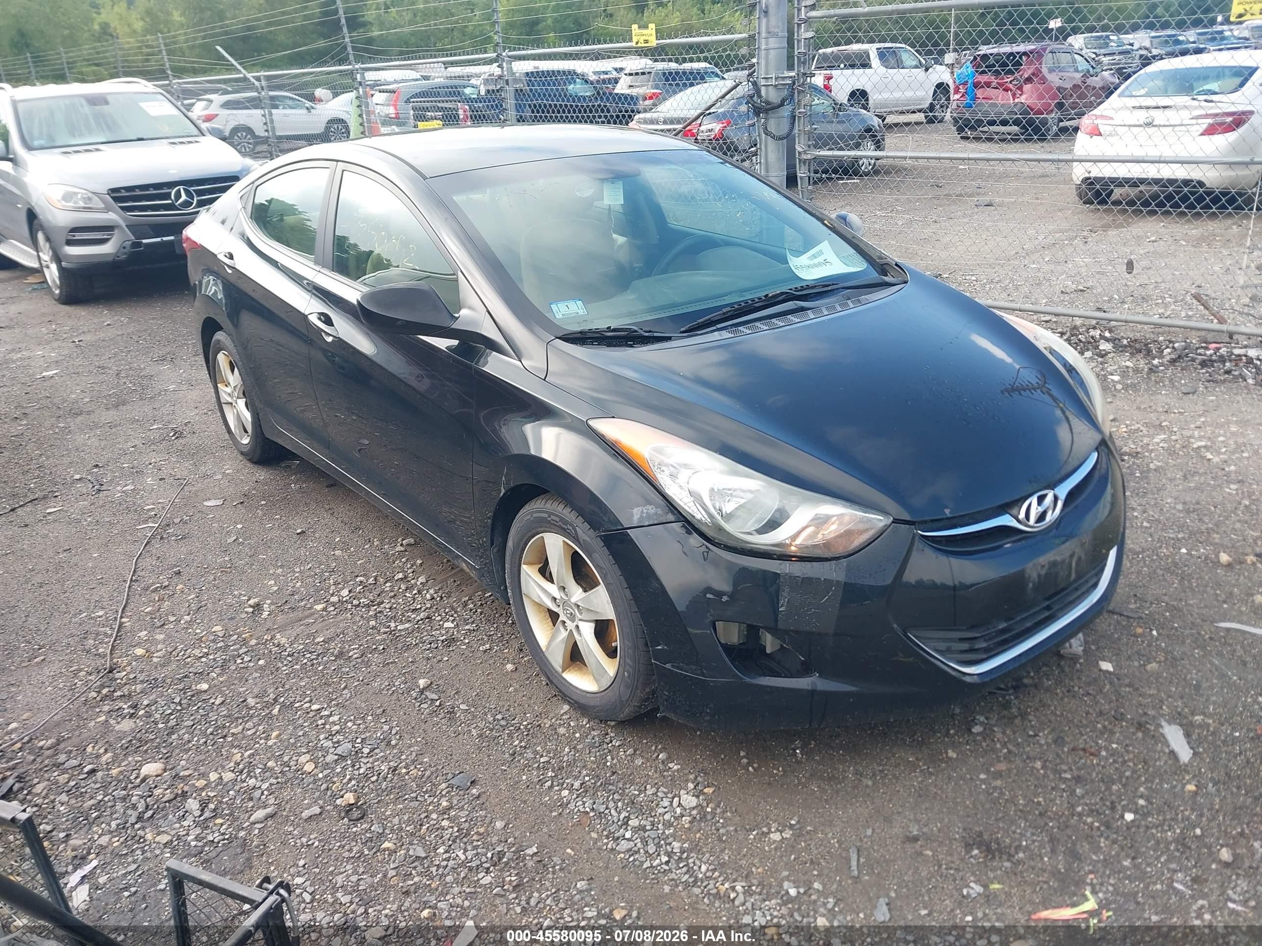 2012 Hyundai Elantra Limited, VIN 5NPDH4AE5CH109556 — Not stated