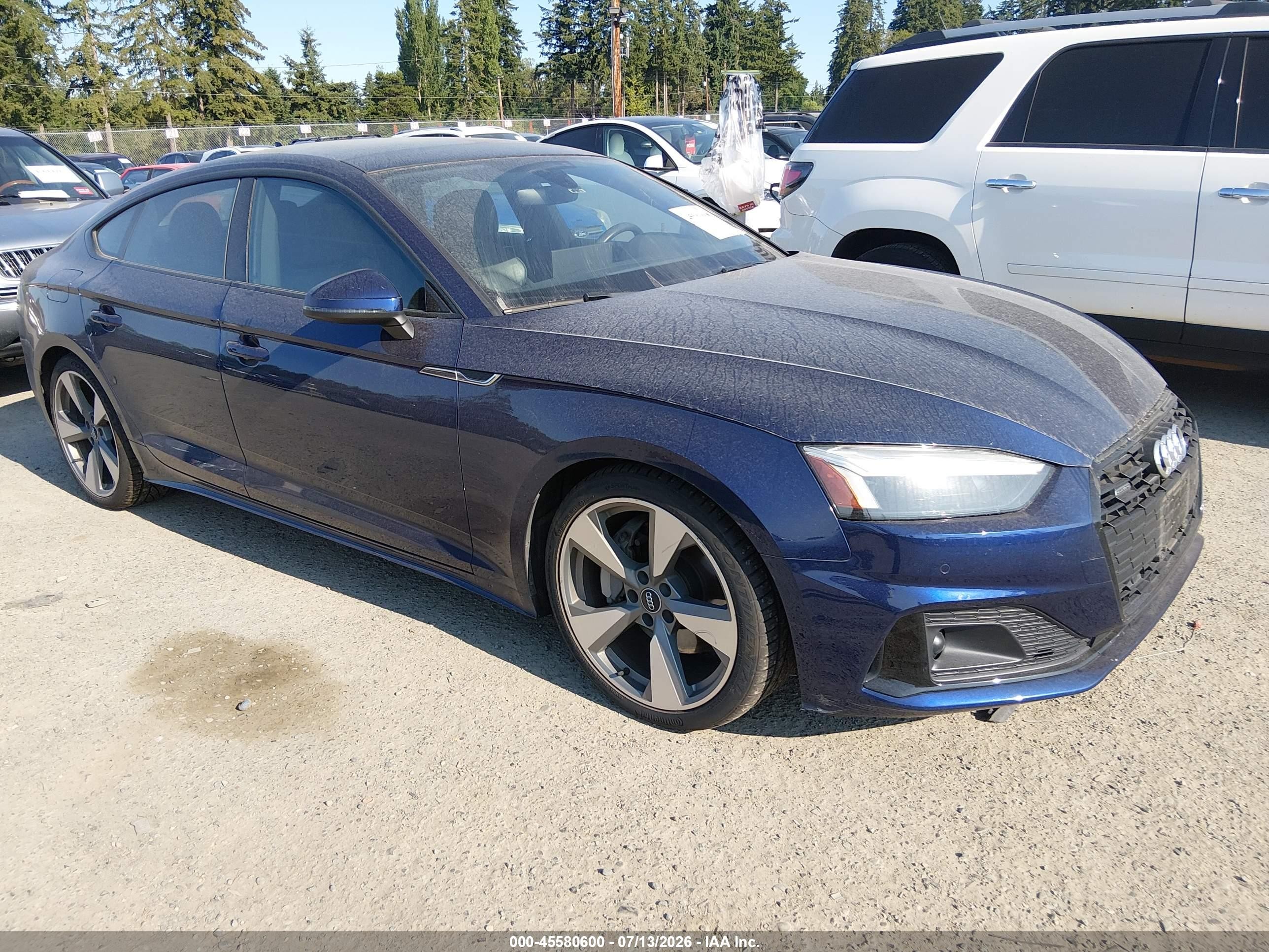 2020 Audi A5 Sportback Premium Plus, VIN WAUCNCF57LA003556 — Front end