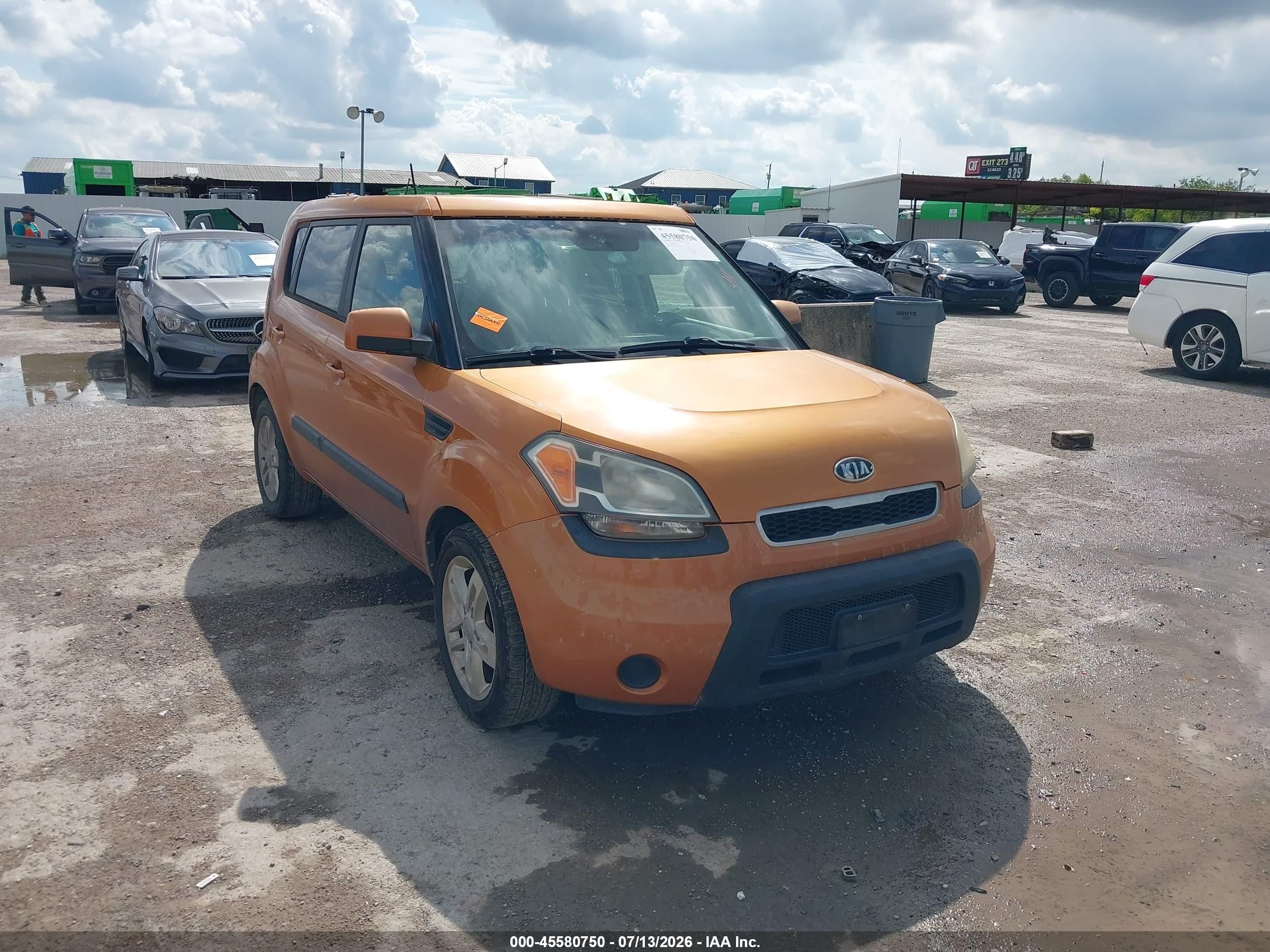 2011 Kia Soul +, VIN KNDJT2A26B7234676 — Hail