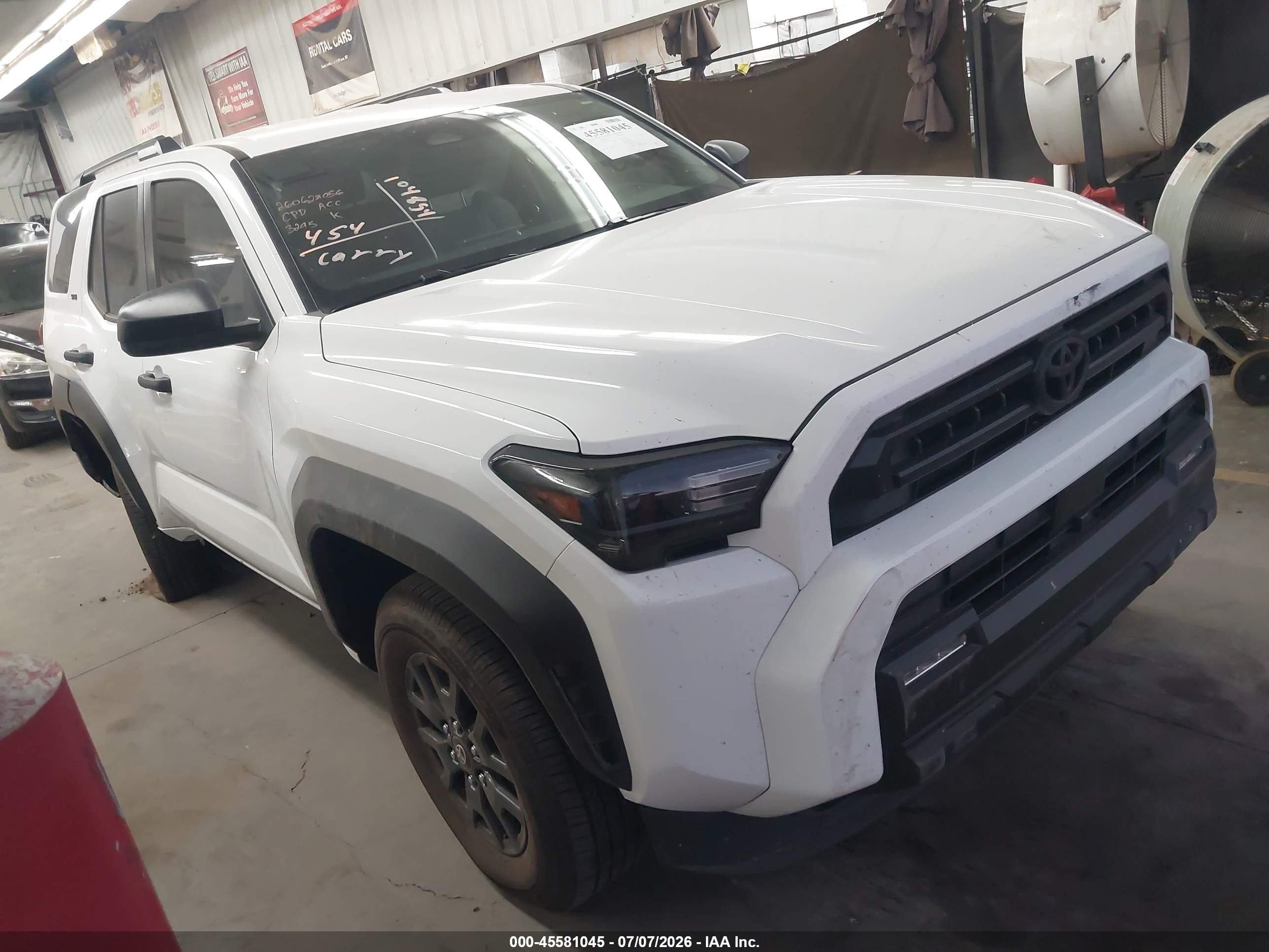 2026 Toyota 4Runner SR5, VIN JTEVA5BR9T5083295 — Rear end