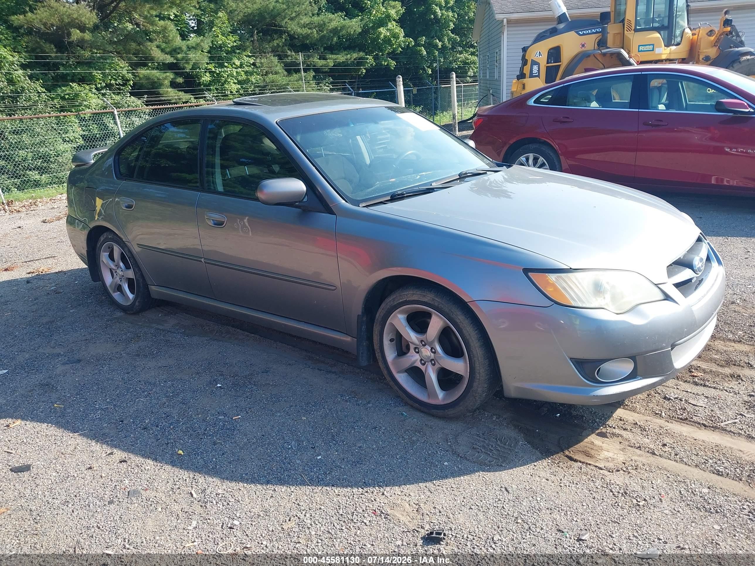 2008 Subaru Legacy Special, VIN 4S3BL616687224477 — Rear end