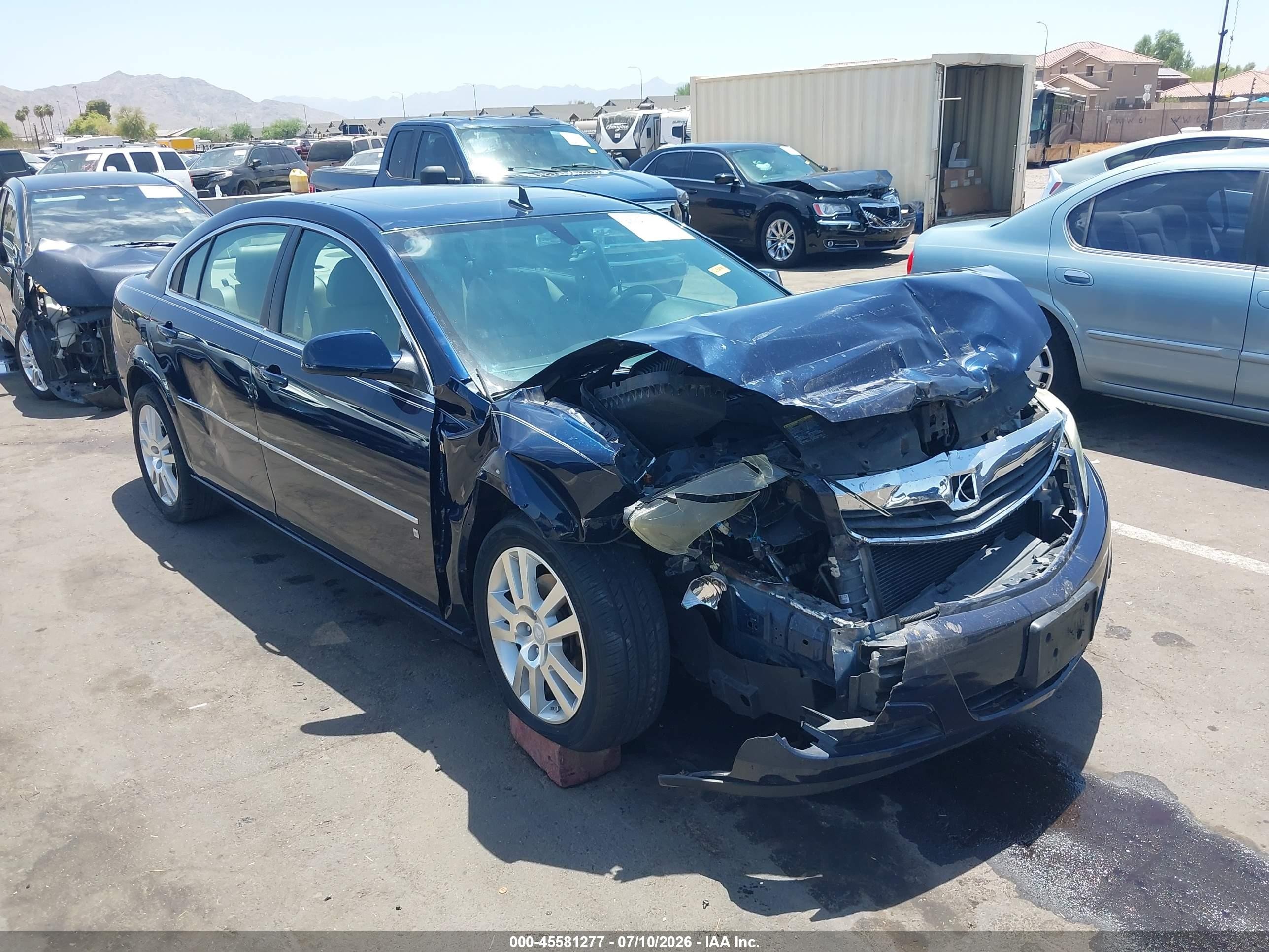 2007 Saturn Aura XE, VIN 1G8ZS57N47F189088 — Front end