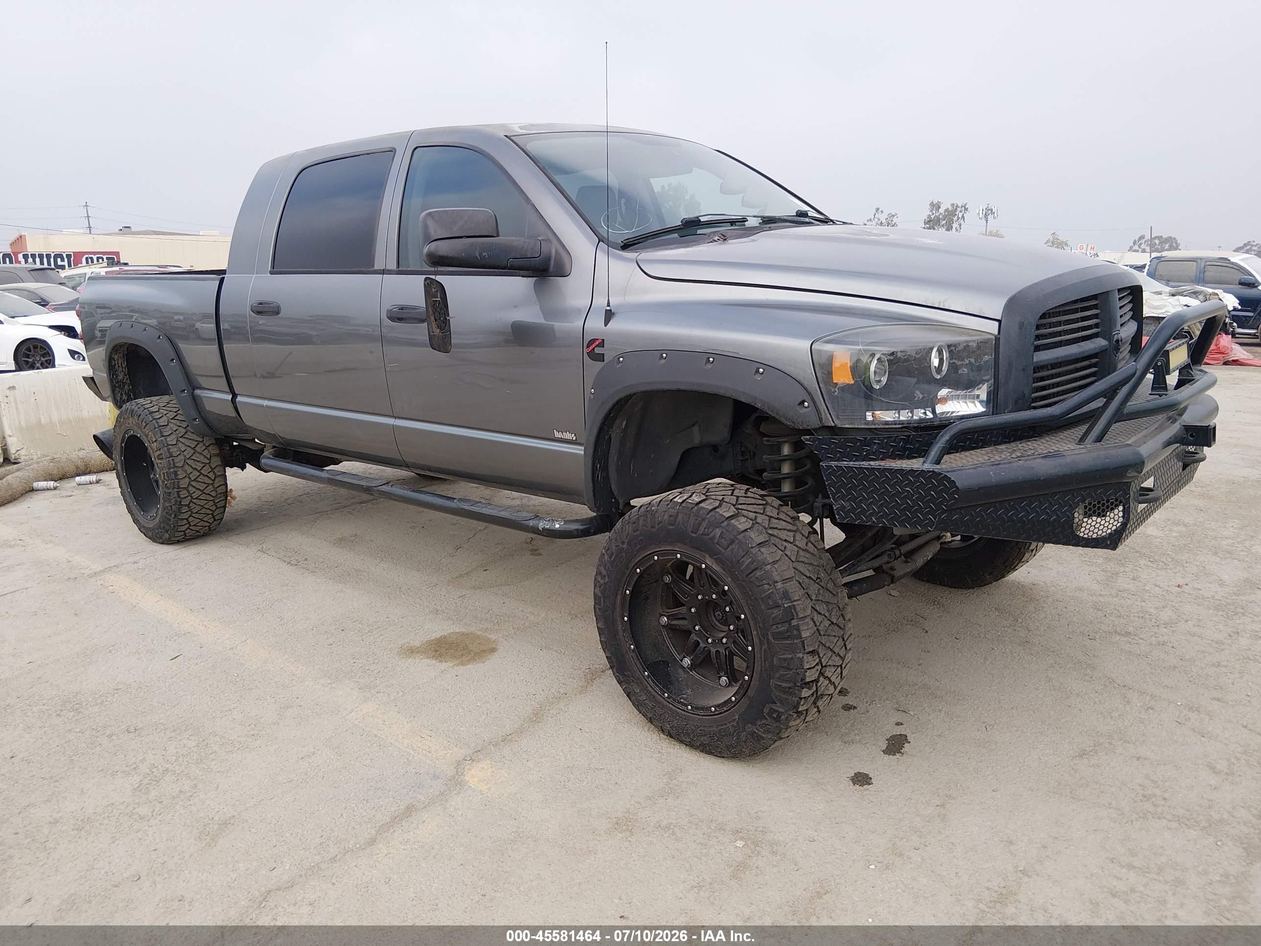 2007 Dodge 2500 SLT, VIN 3D7KS29CX7G742199 — Rear end
