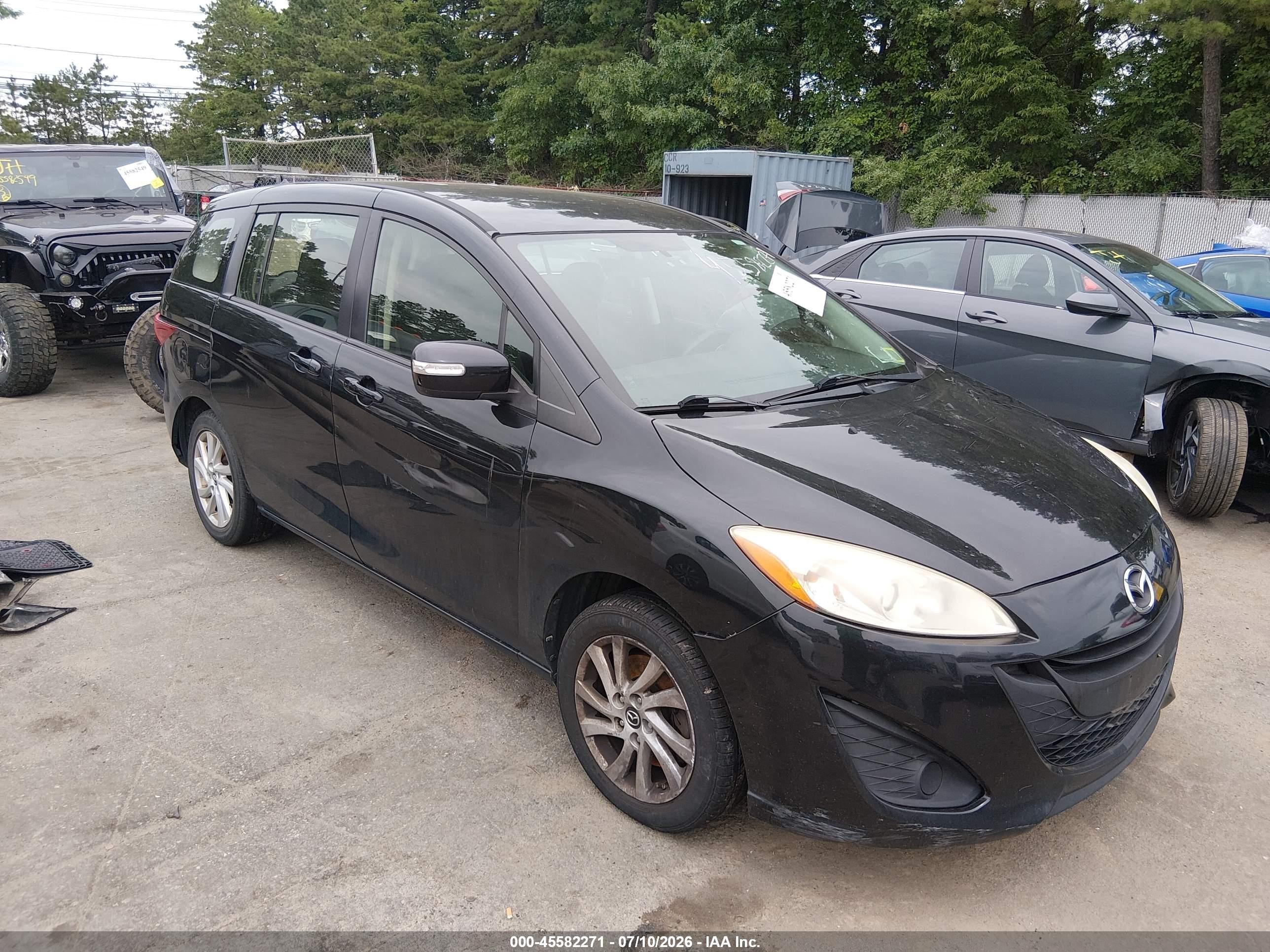 2013 Mazda 5 Sport, VIN JM1CW2BL9D0145591 — Water / flood