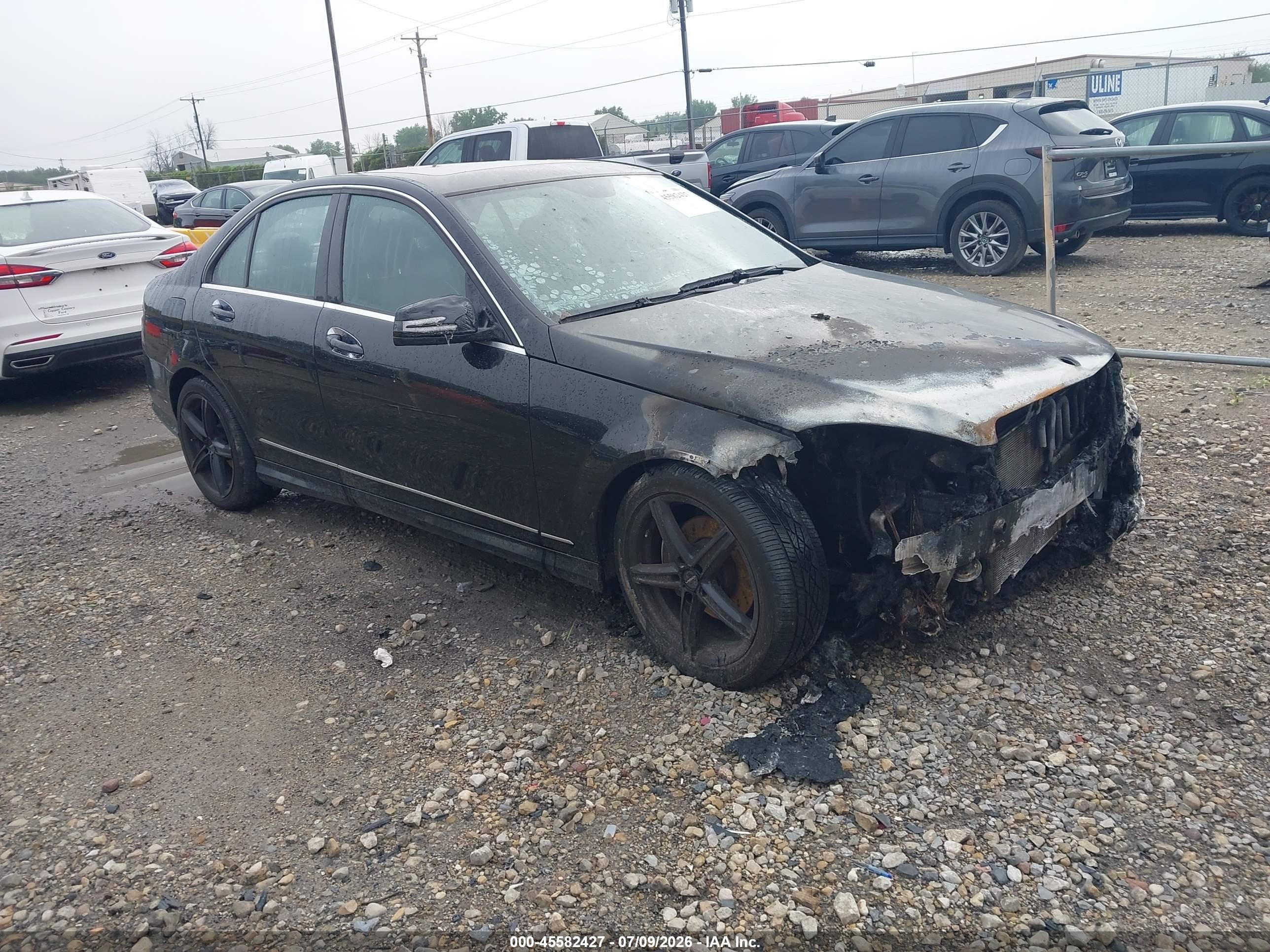 2011 Mercedes-Benz C 300 Sport, VIN WDDGF8BBXBR146789 — Burn