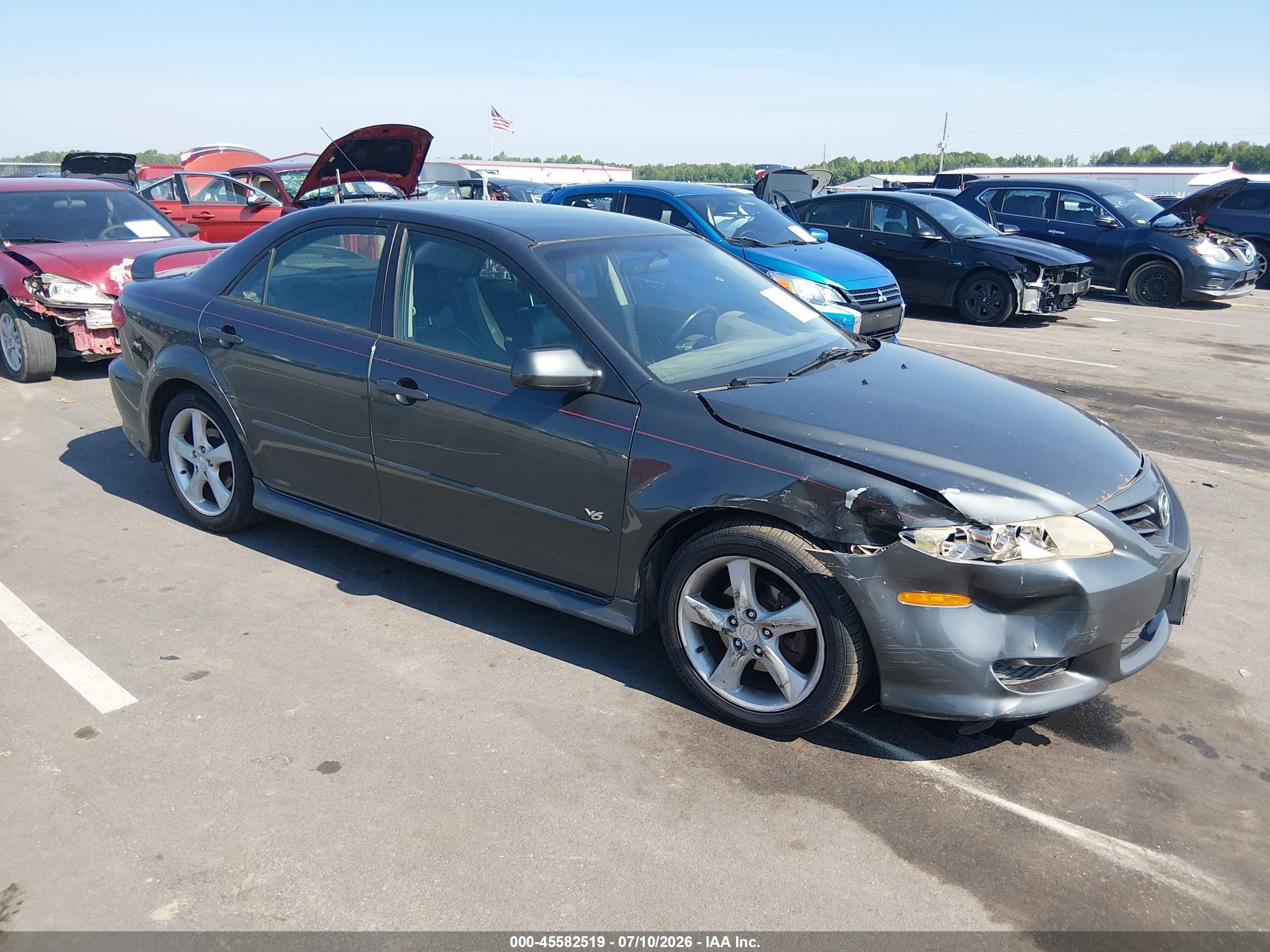 2004 Mazda 6 s, VIN 1YVFP80DX45N95708 — Front end