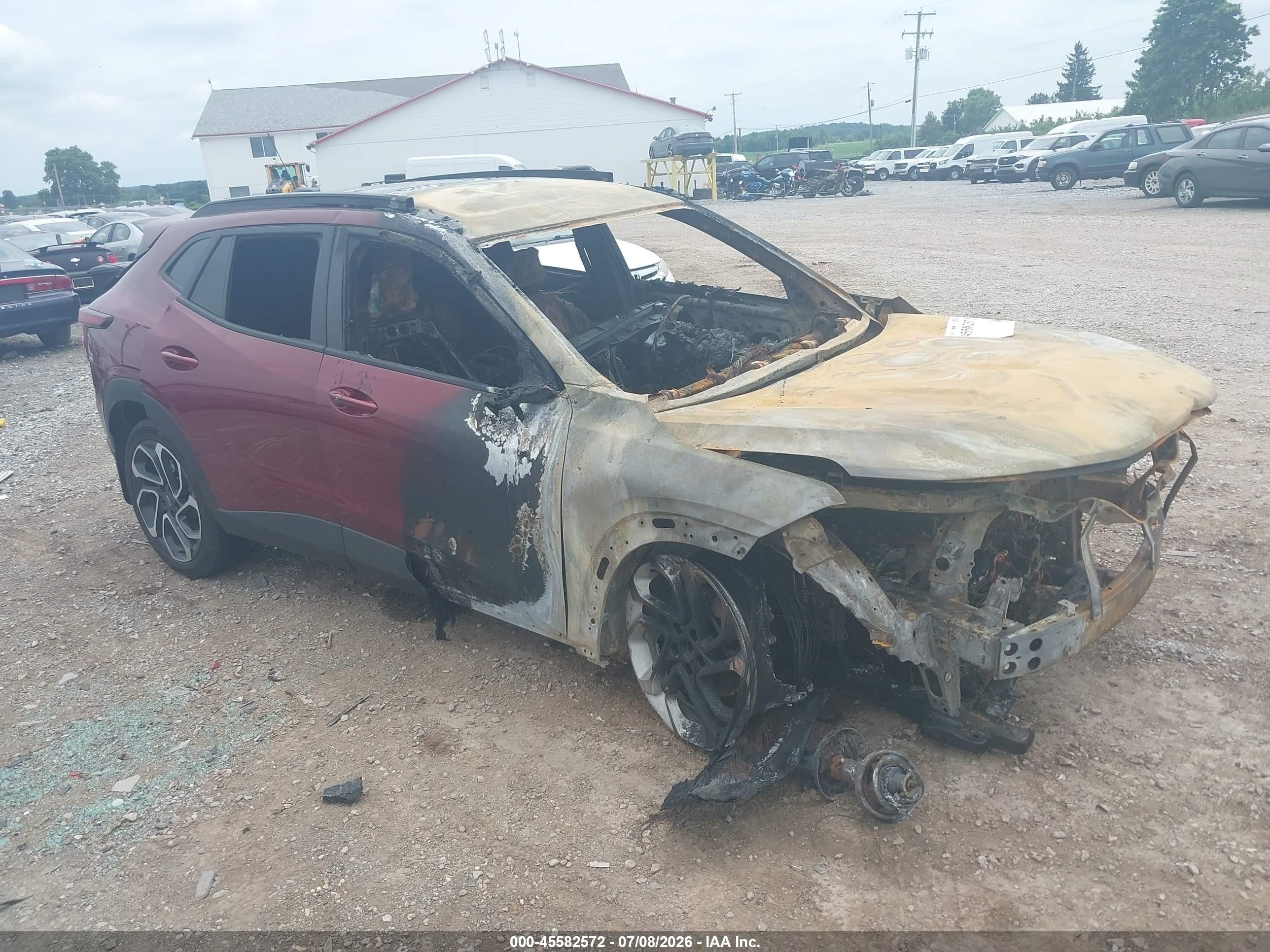 2025 Chevrolet Trax 2RS, VIN KL77LJEPXSC164498 — Burn