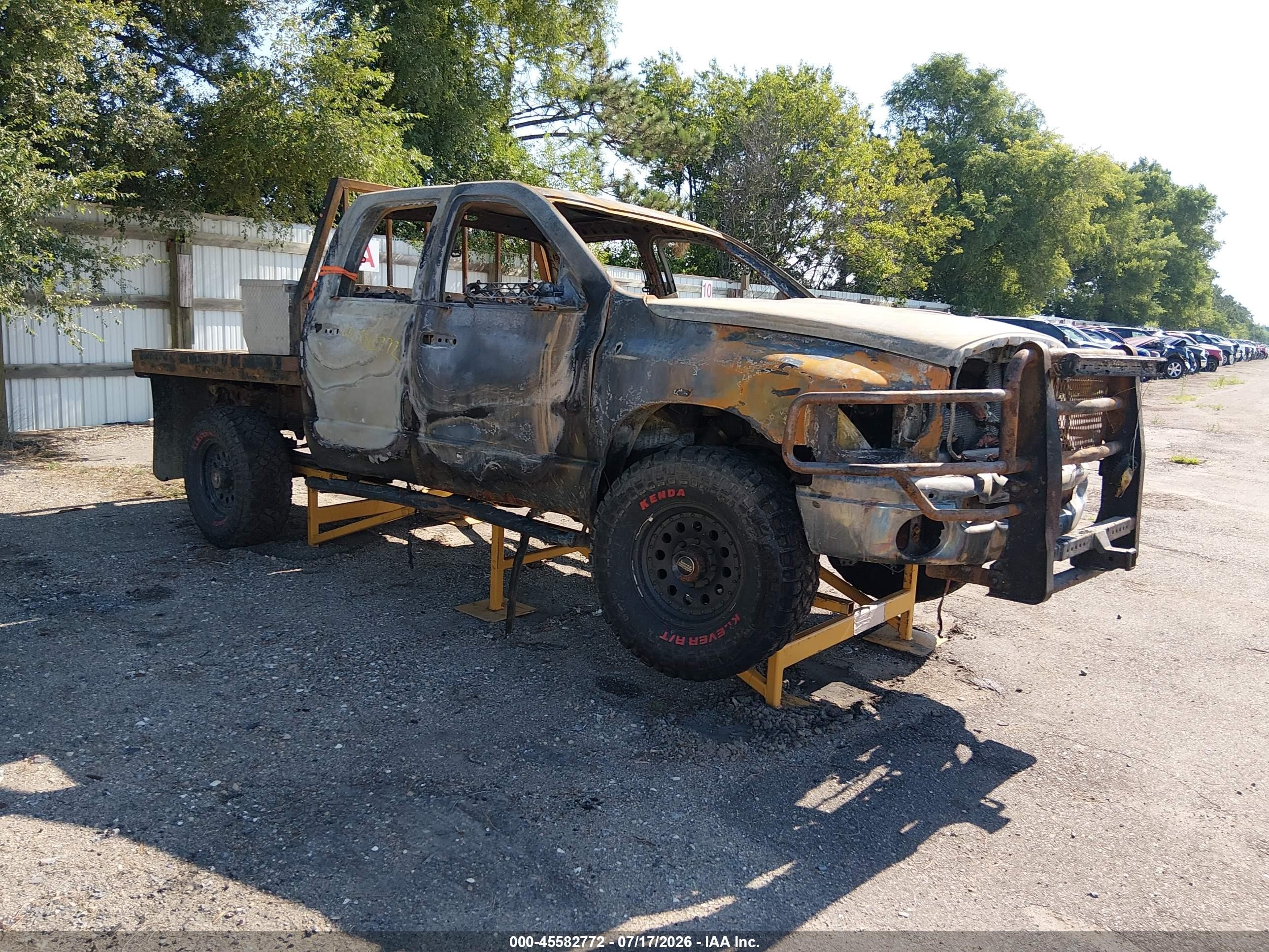 2005 Dodge 3500 SLT, VIN 3D7LS38C05G716218 — Burn