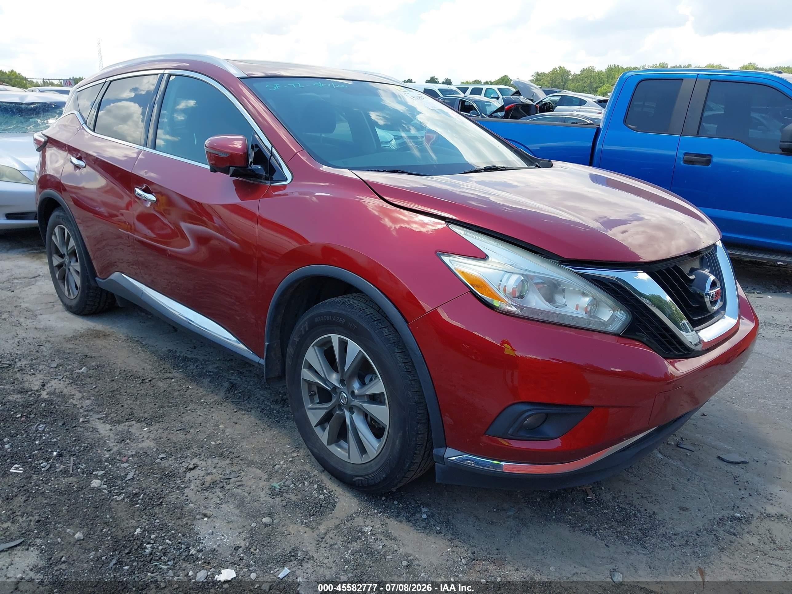 2017 Nissan Murano SL, VIN 5N1AZ2MH4HN120223 — Side