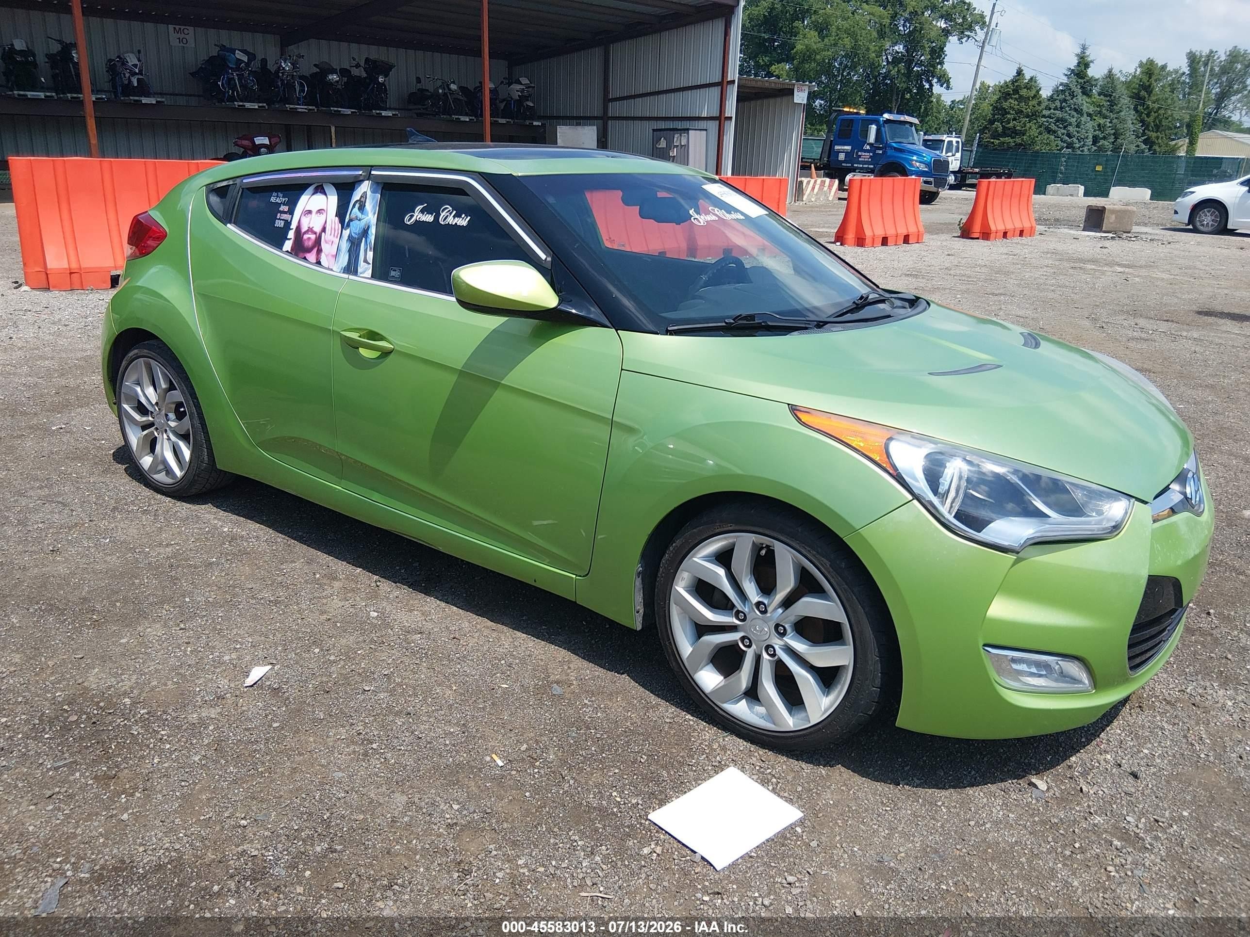 2012 Hyundai Veloster w/Black Int, VIN KMHTC6AD3CU066267 — Обычный износ