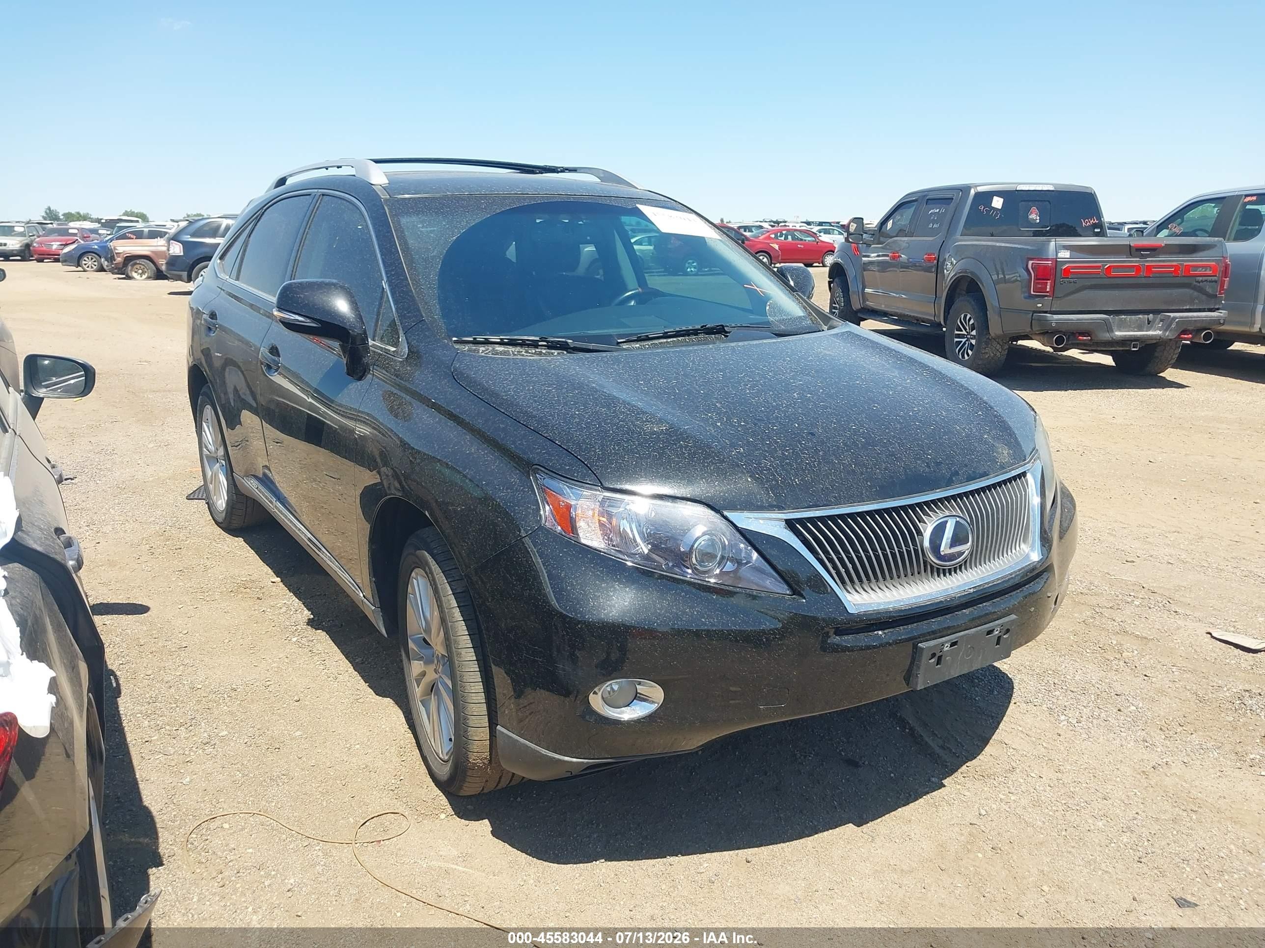2010 Lexus RX 450h, VIN JTJBC1BA2A2405162 — Перед