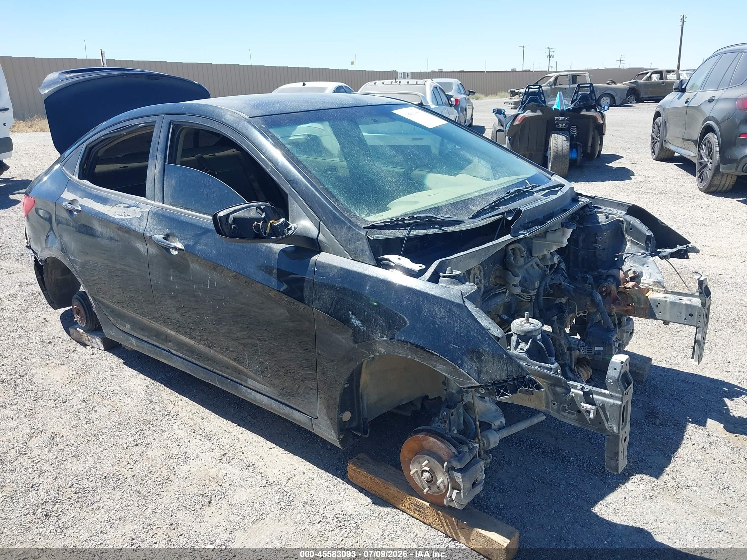 2016 Hyundai Accent SE, VIN KMHCT4AE6GU151672 — Stripped