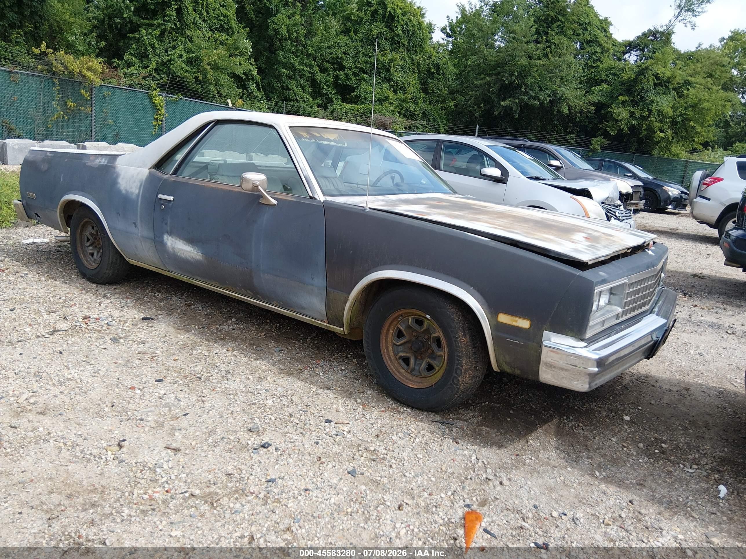 1982 Chevrolet El Camino, VIN 1GCCW80K0CR187509 — Normal wear