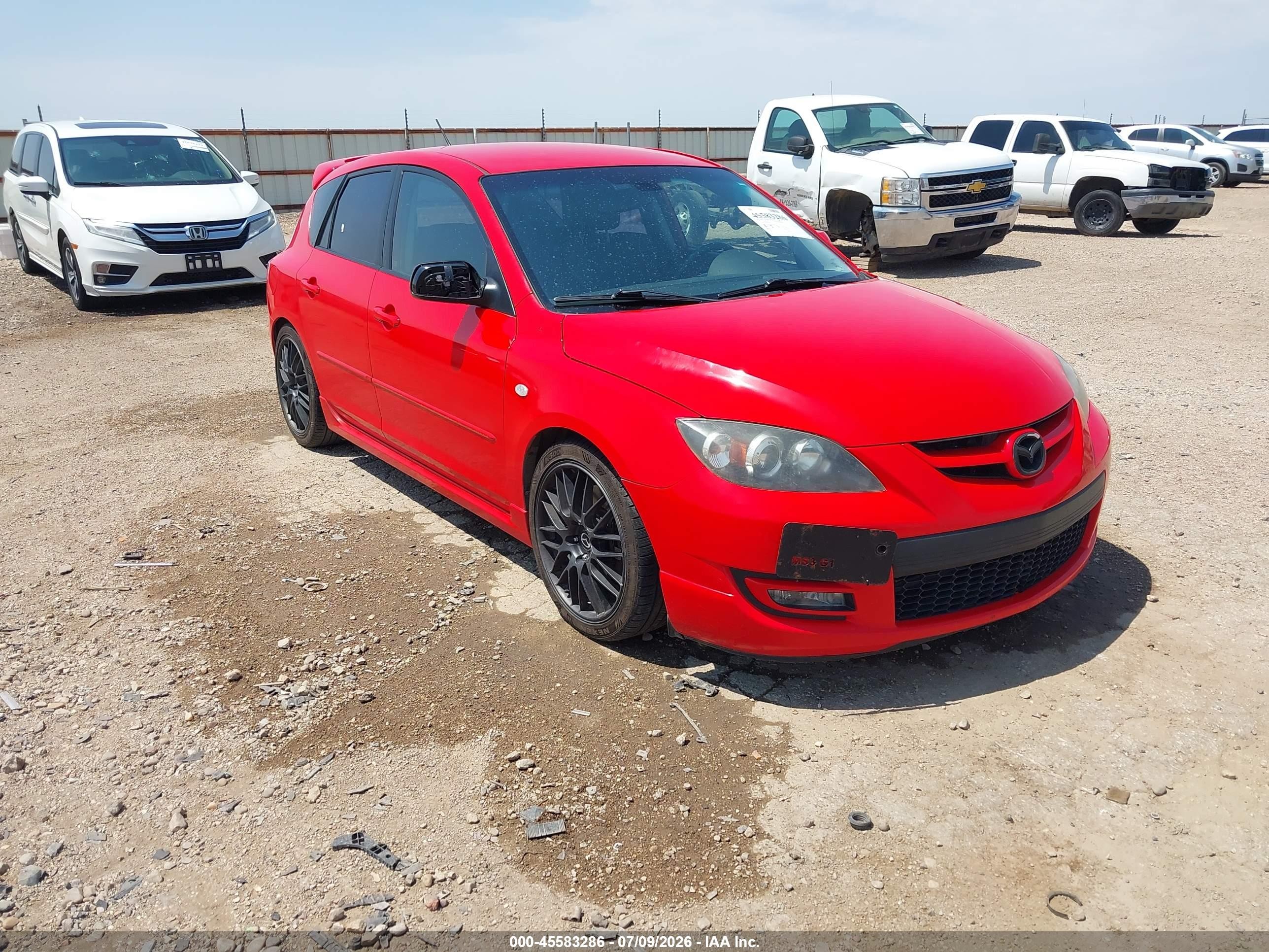 2008 Mazda 3 Mazdaspeed3 GT, VIN JM1BK34L081809058 — Hail