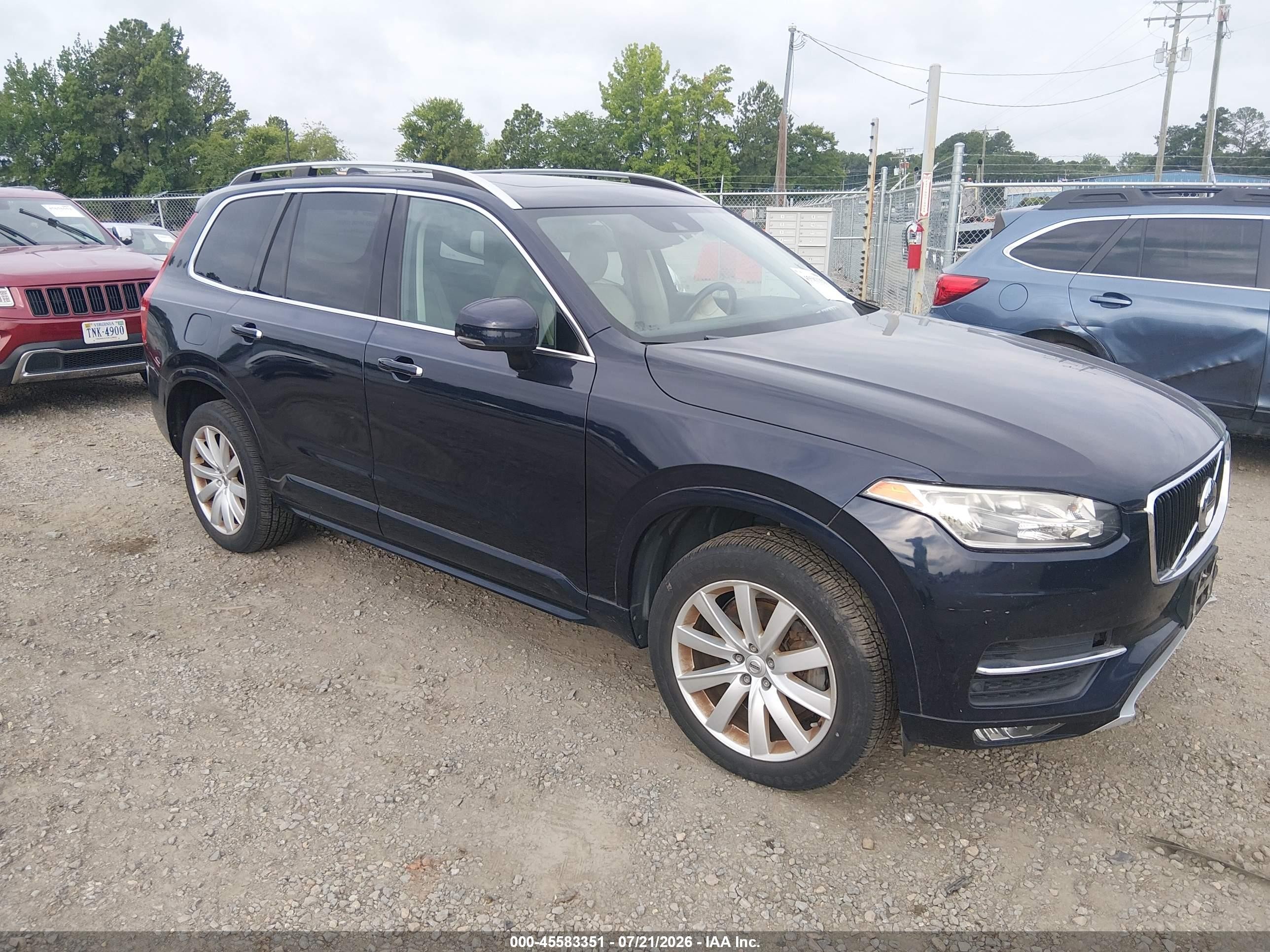 2016 Volvo XC90 T6 Momentum, VIN YV4A22PKXG1029699 — Fresh water flood