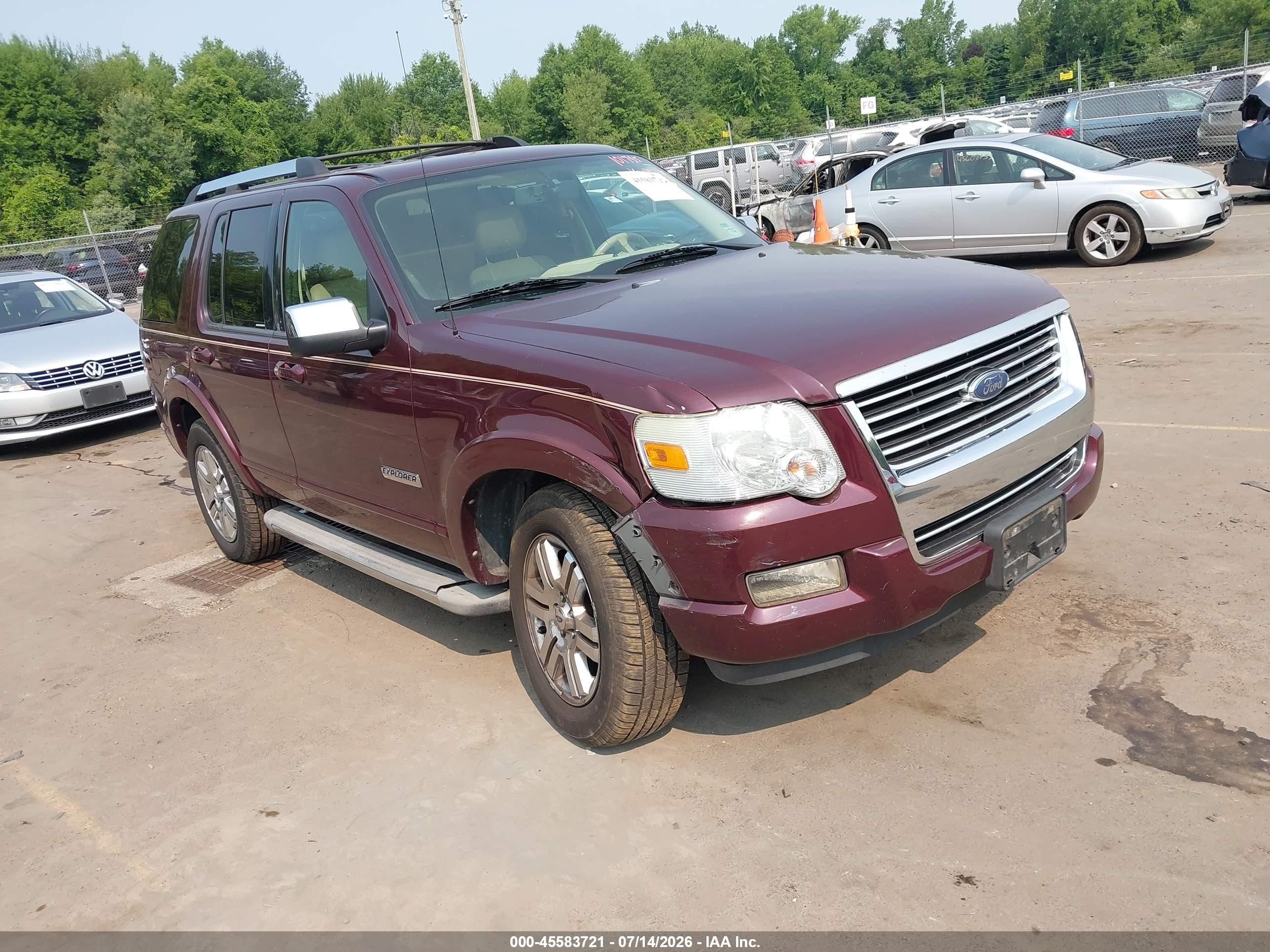 2006 Ford Explorer Limited, VIN 1FMEU75836UA19821 — Front end