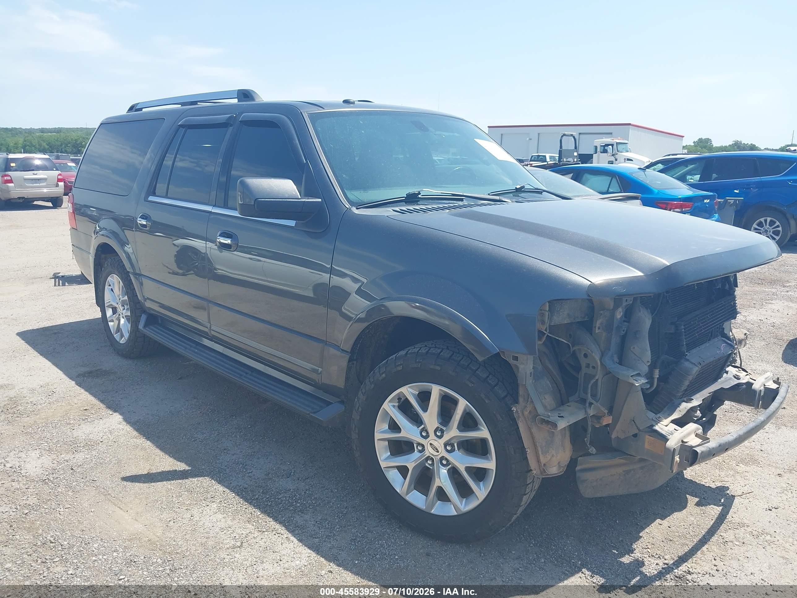 2017 Ford Expedition Max Limited, VIN 1FMJK1KT5HEA39236 — Front end