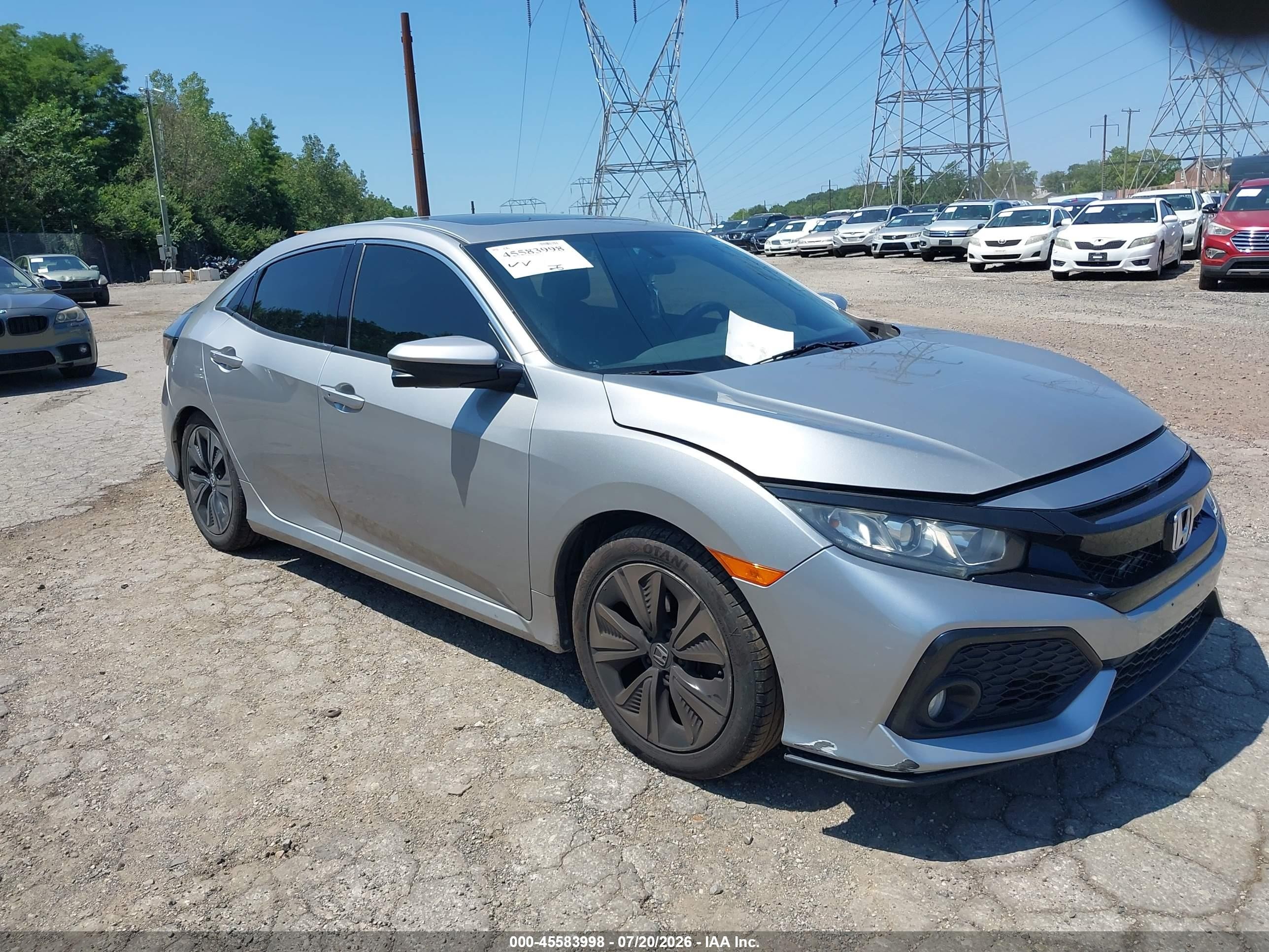 2018 Honda Civic EX, VIN SHHFK7H58JU415663 — Front end