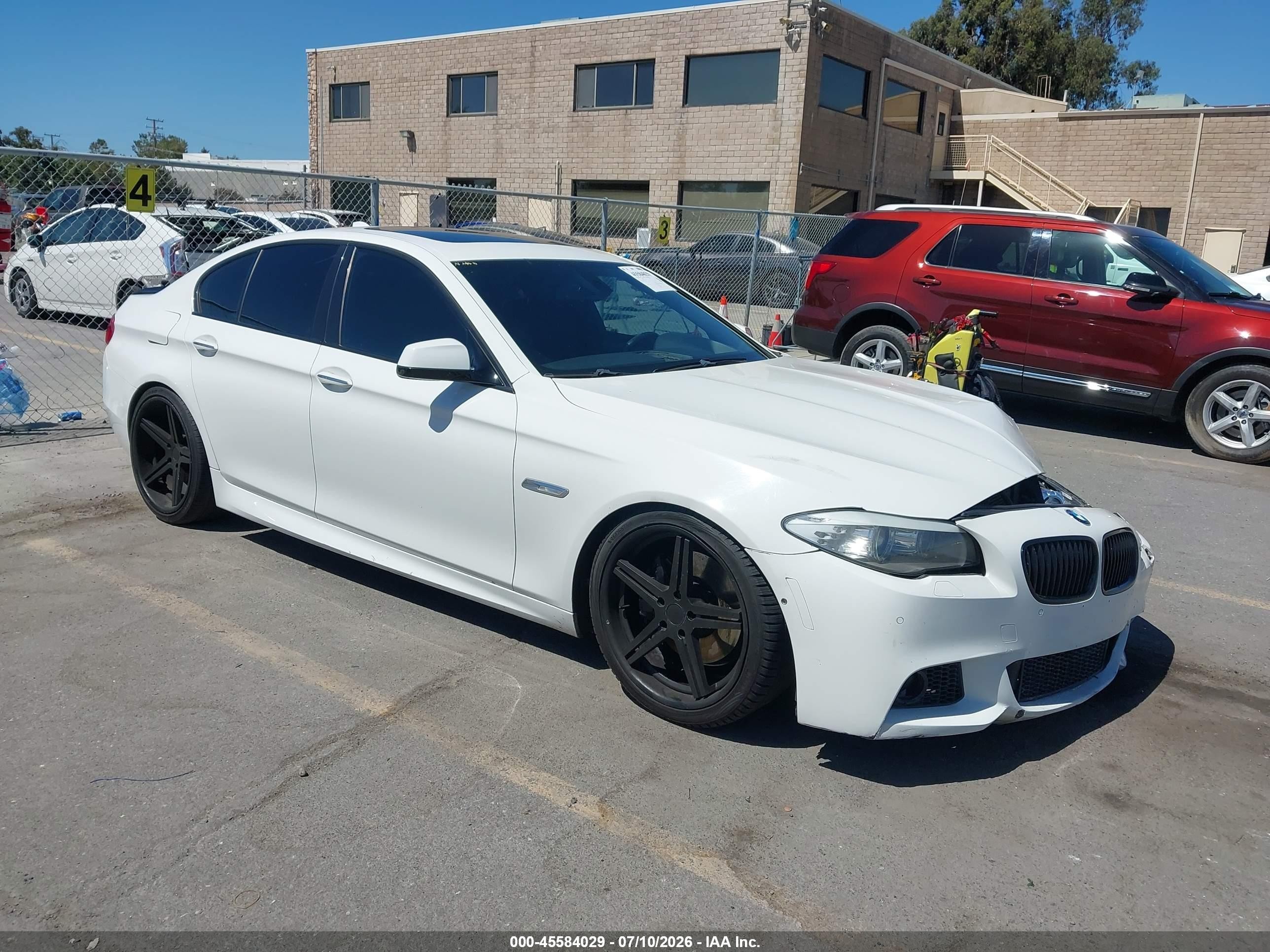 2011 BMW 5 Series 550i, VIN WBAFR9C51BC757547 — Front end