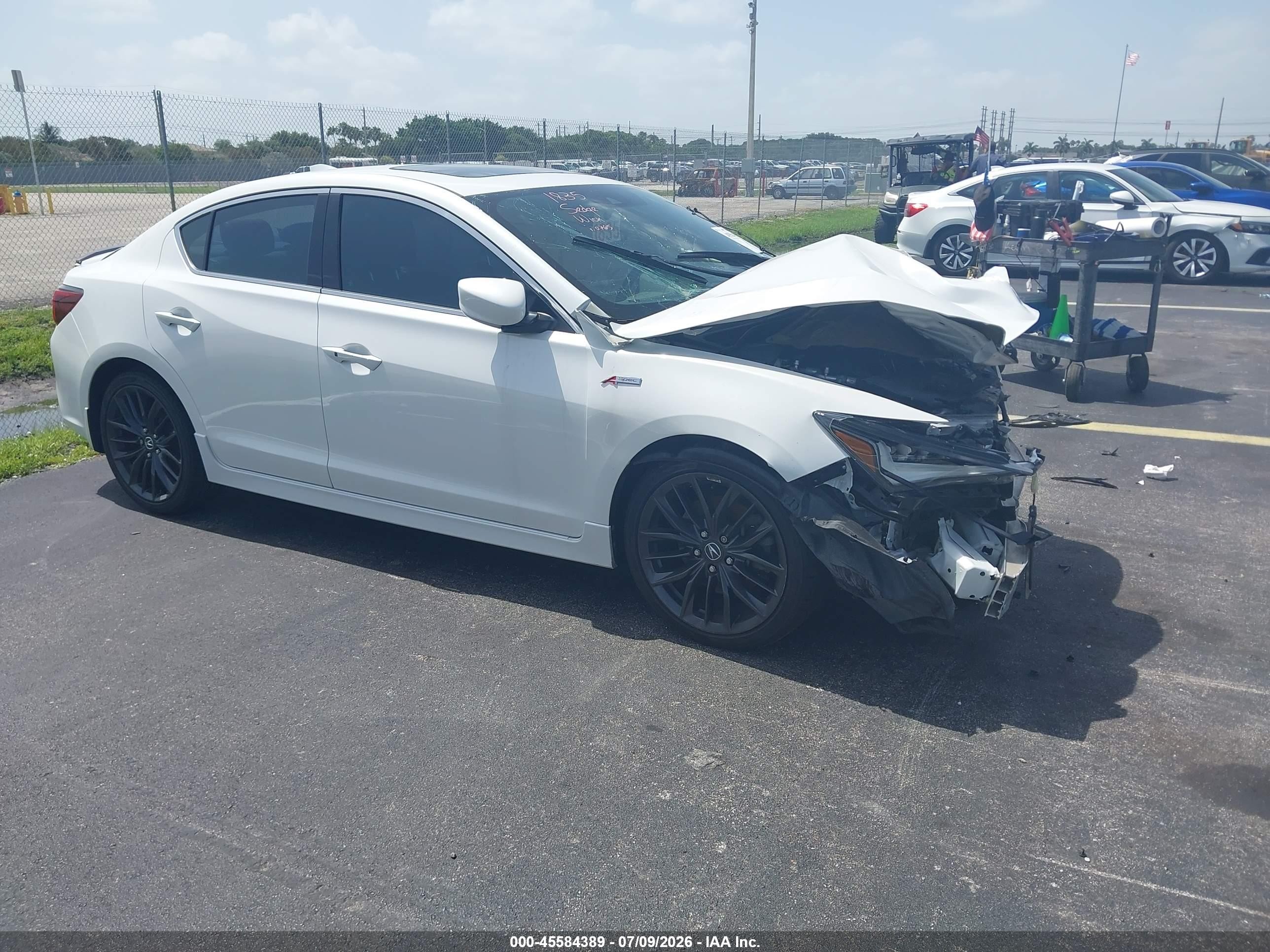 2022 Acura ILX Premium, VIN 19UDE2F81NA000765 — Front end