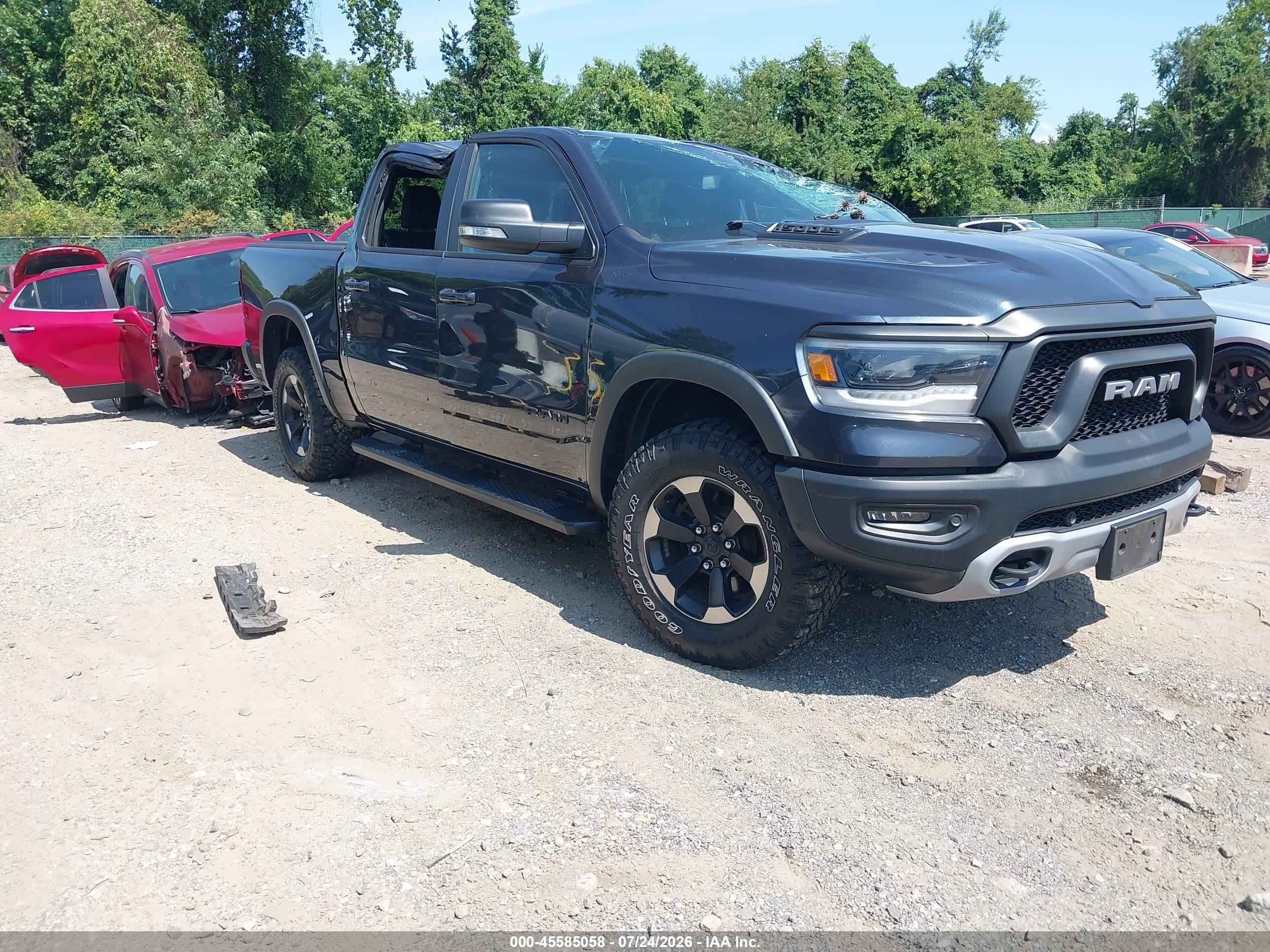 2019 Ram 1500 Rebel, VIN 1C6SRFLT3KN583894 — Roof
