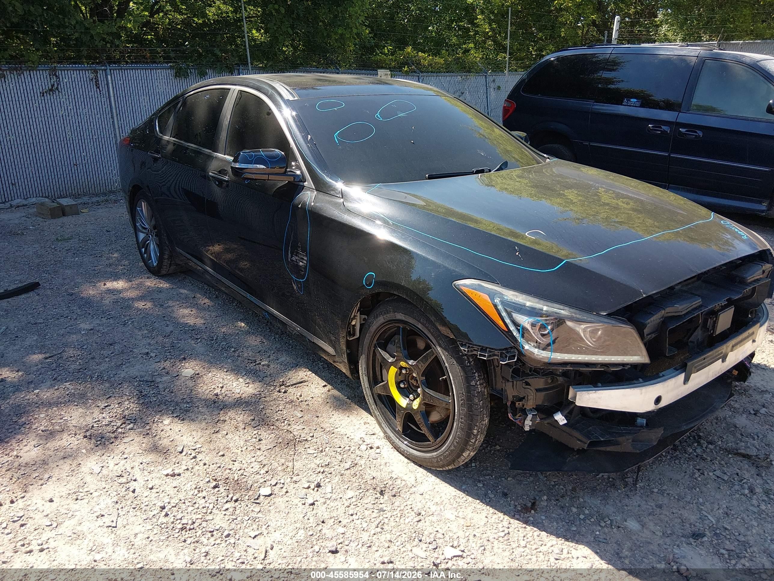 2018 Genesis G80 Ultimate, VIN KMHGN4JF6JU228603 — Front end