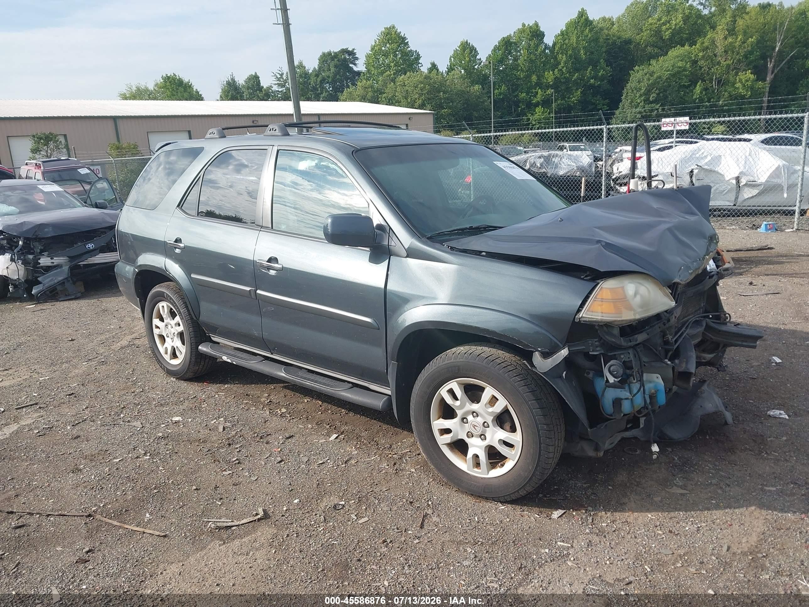 2005 Acura MDX Touring, VIN 2HNYD189X5H542347 — Front end