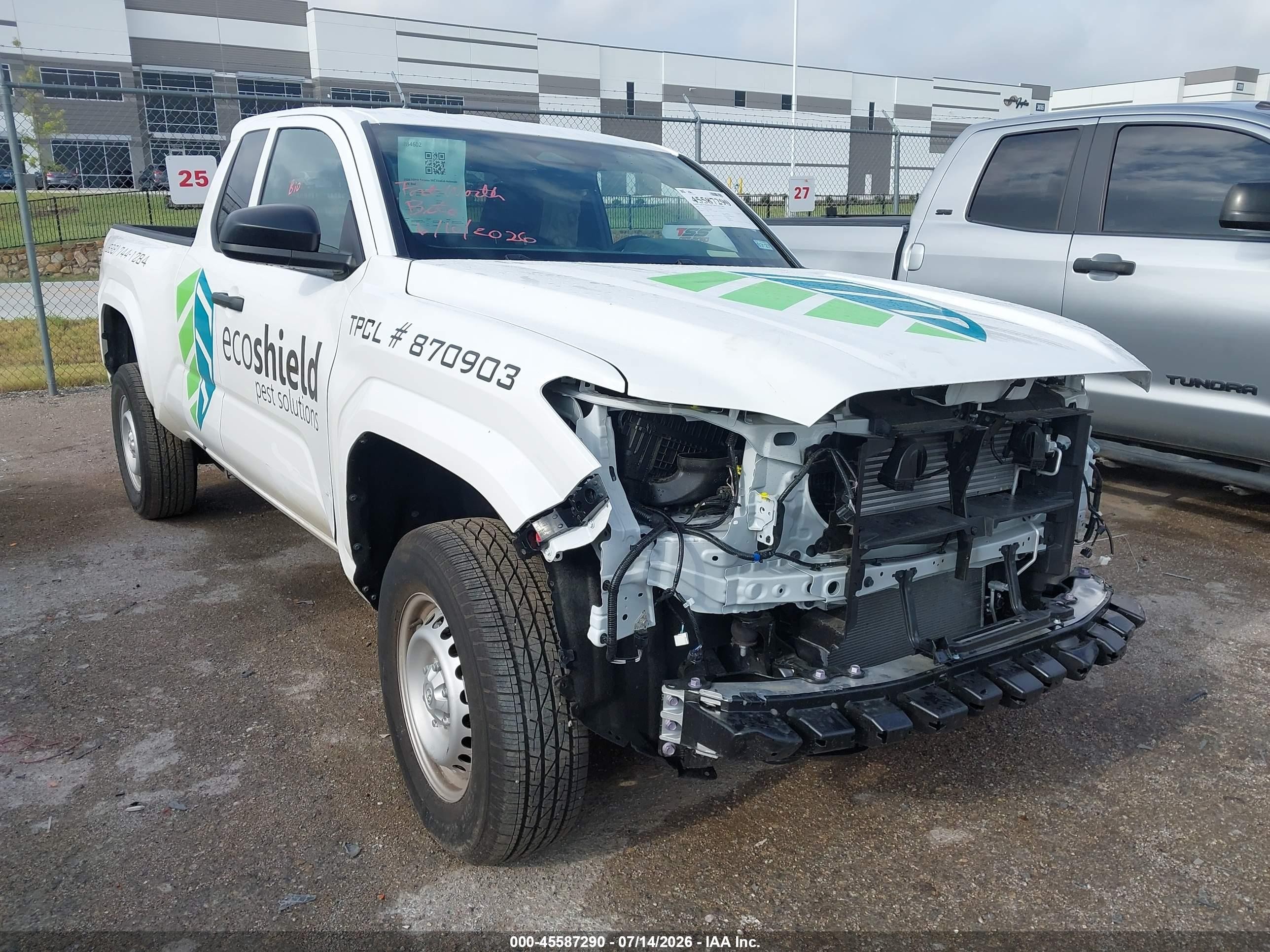 2026 Toyota Tacoma SR, VIN 3TYJDAHN6TT045030 — Биологическое загрязнение