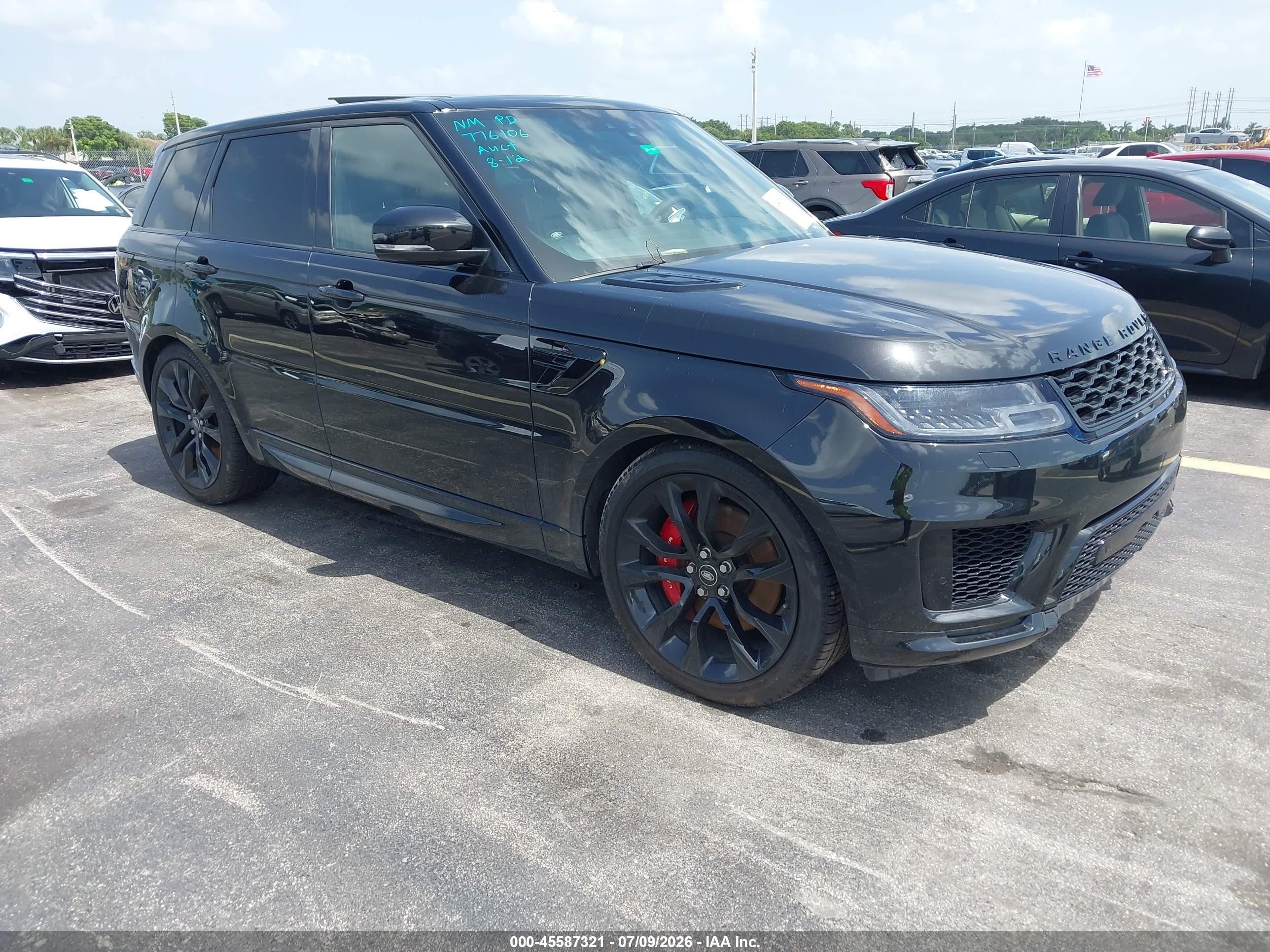 2021 Land Rover Range Rover Sport HST, VIN SALWS2RU5MA776106 — Theft recovery