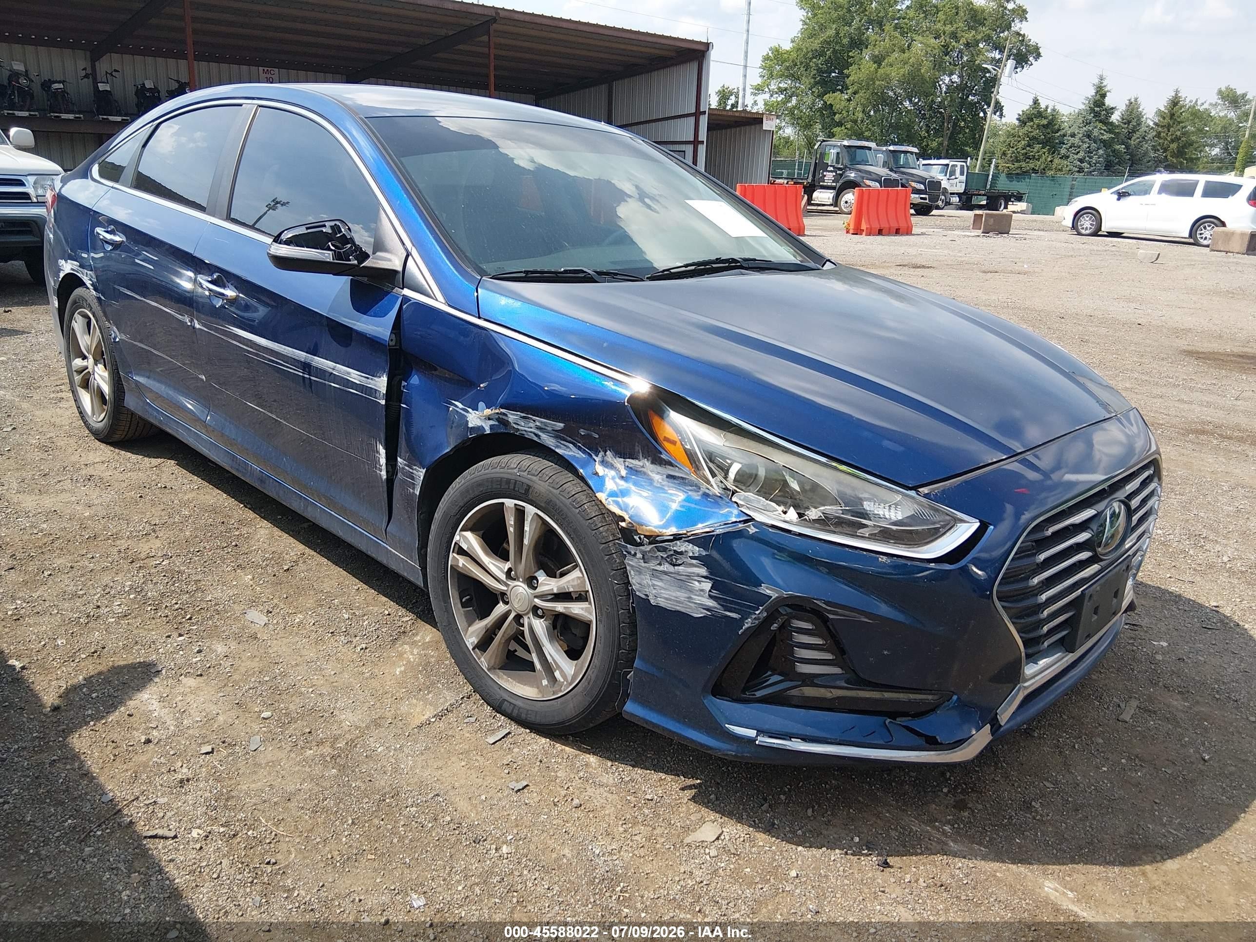 2018 Hyundai Sonata SEL, VIN 5NPE34AF3JH645236 — Side