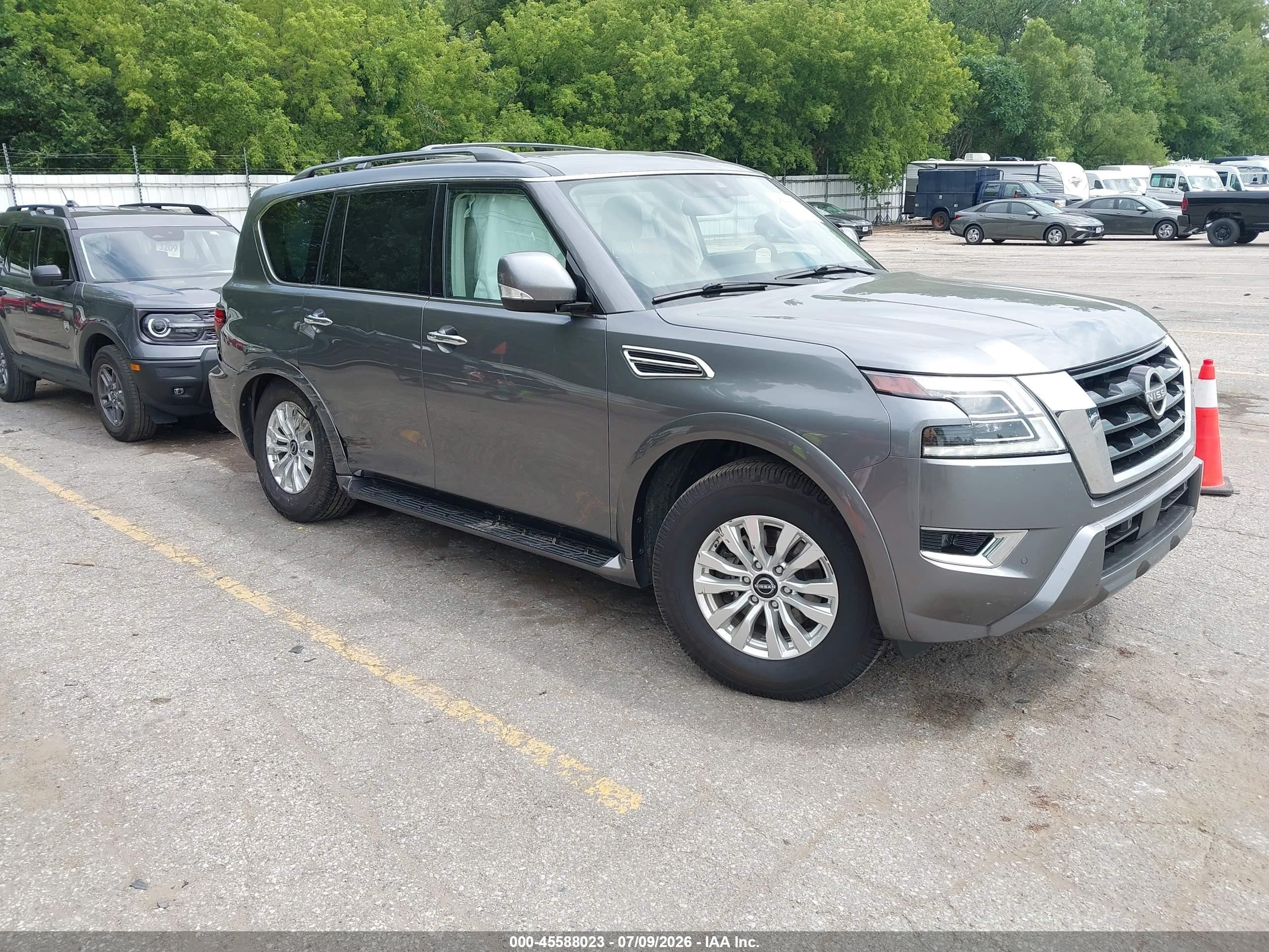 2023 Nissan Armada SV, VIN JN8AY2ADXP9690103 — Rear end