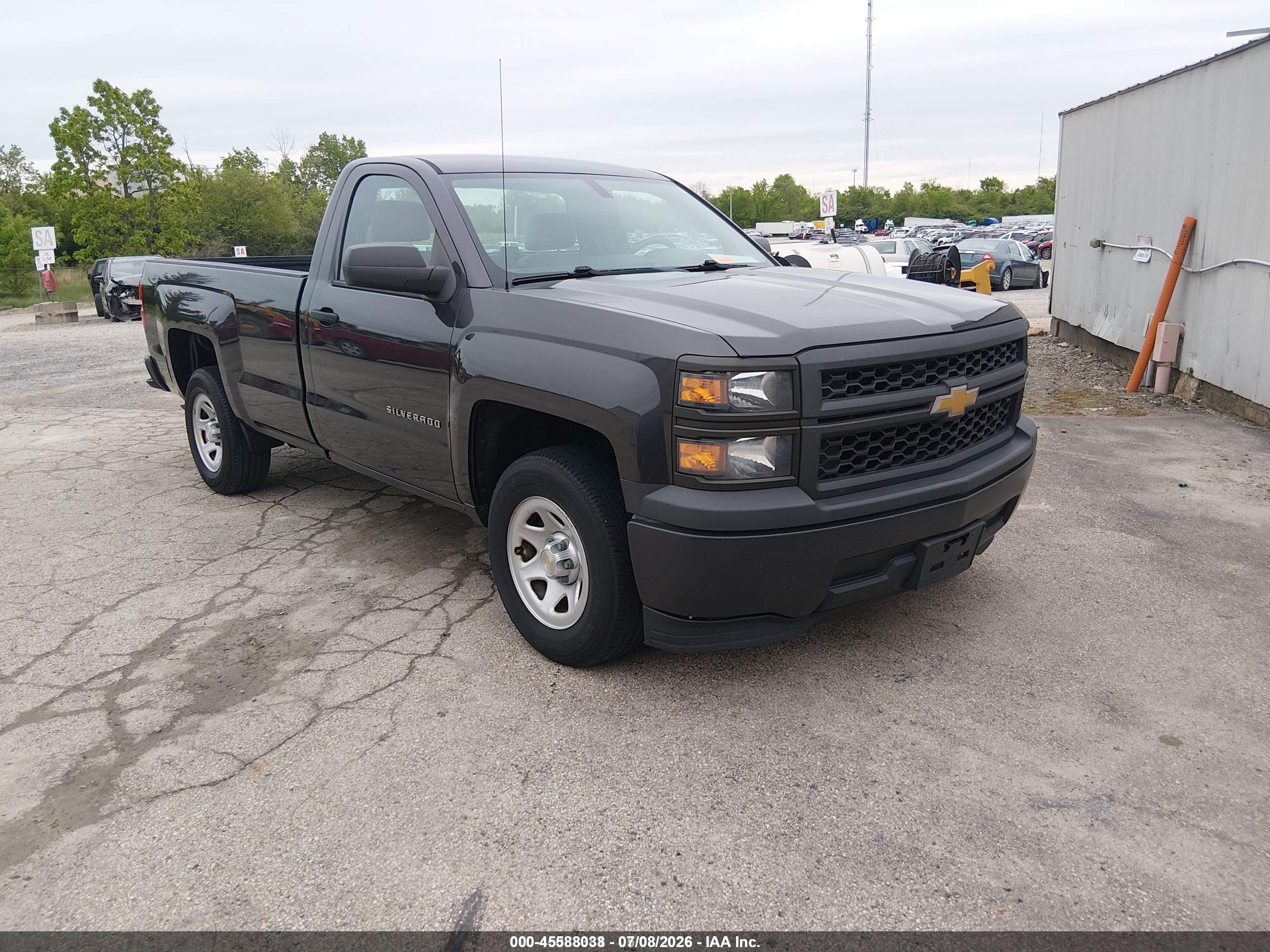 2015 Chevrolet Silverado 1500 Work Truck, VIN 1GCNCPEH4FZ348991 — Rear end